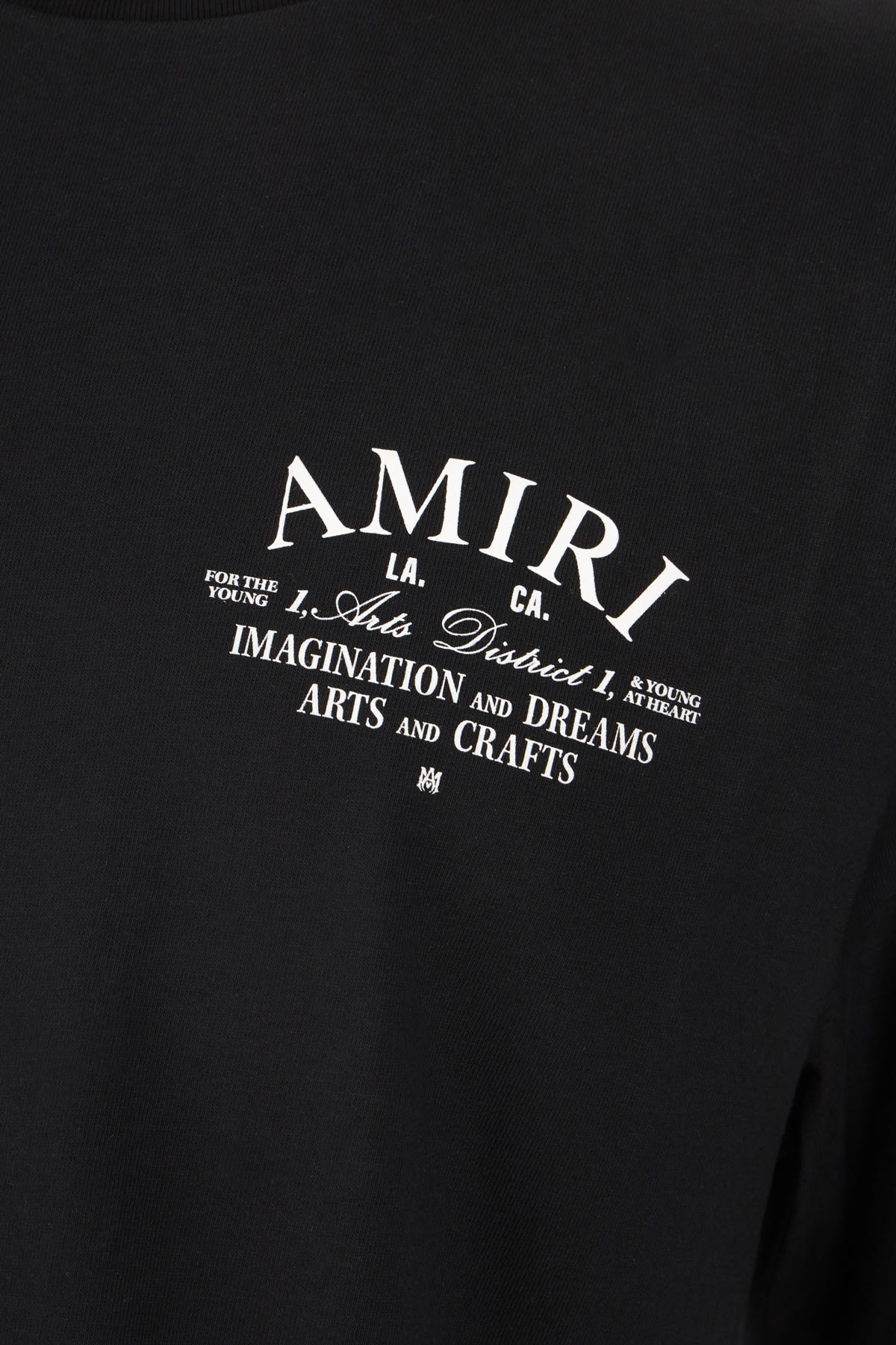 Shop Amiri Black Cotton T-shirt