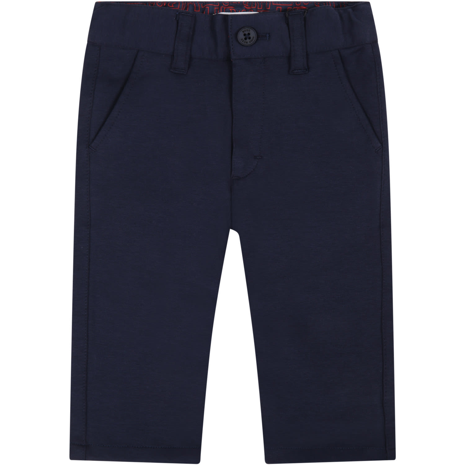 Hugo Boss Blue Pants For Baby Boy With Logo