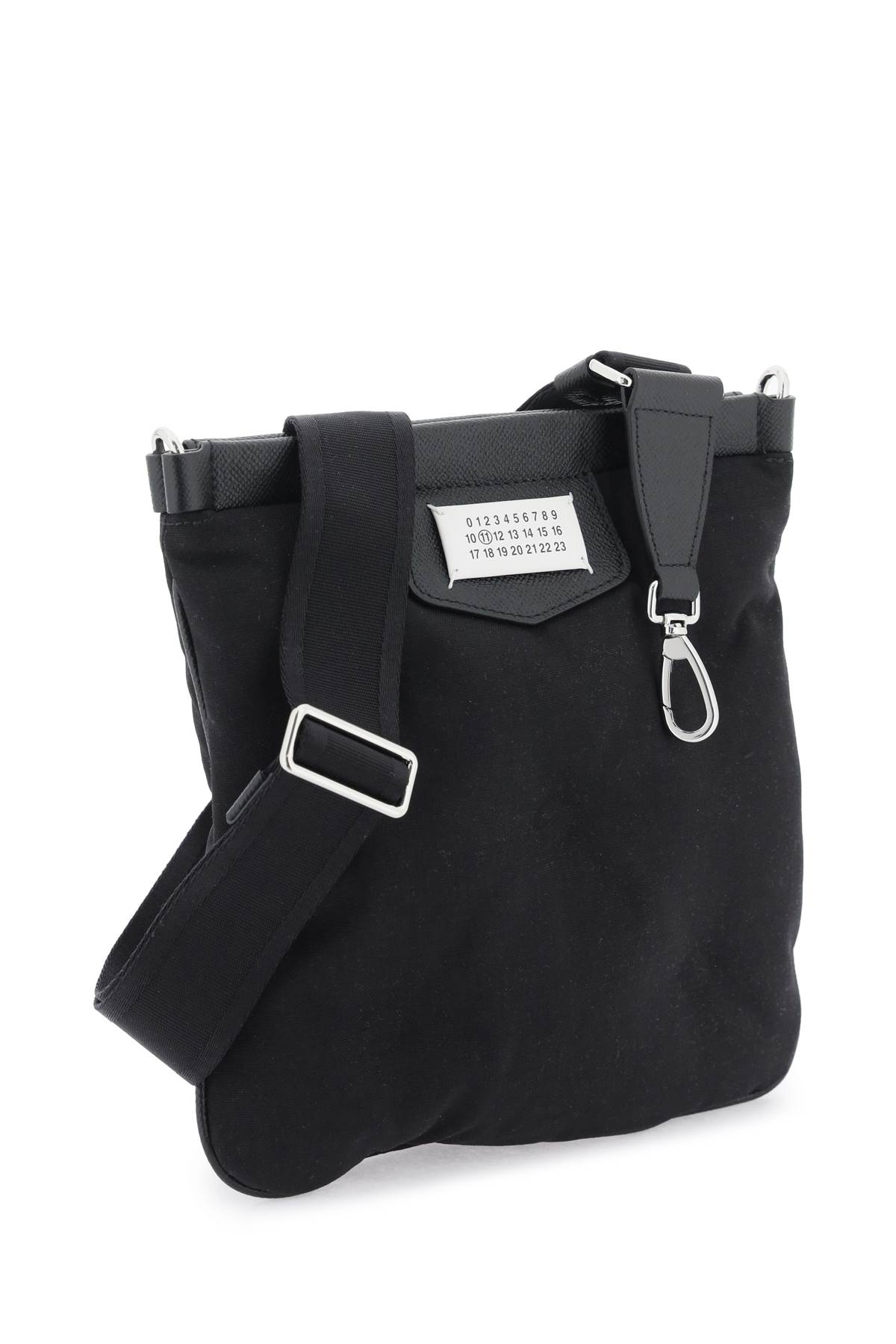 Shop Maison Margiela Flat Glam Slam Bag In Black (black)