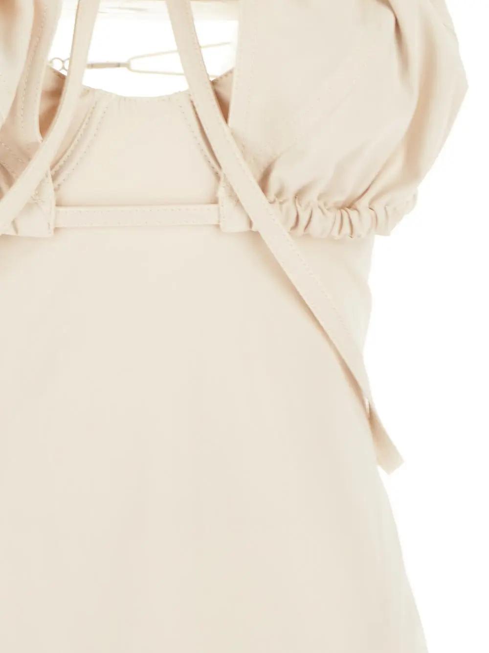 Shop Jacquemus La Robe Bikini Midi Dress In White