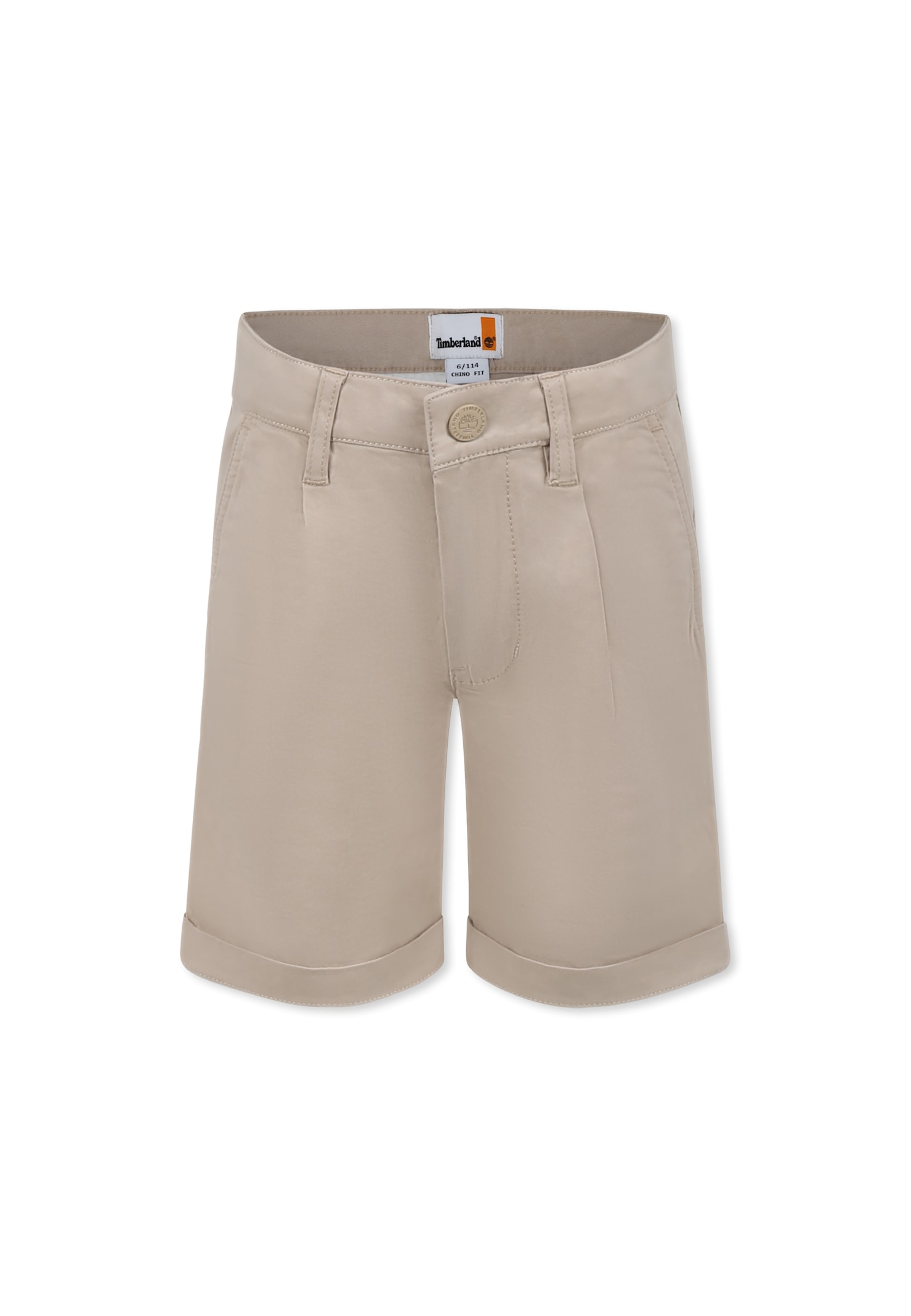 Timberland Beige Shorts For Boy In Beige