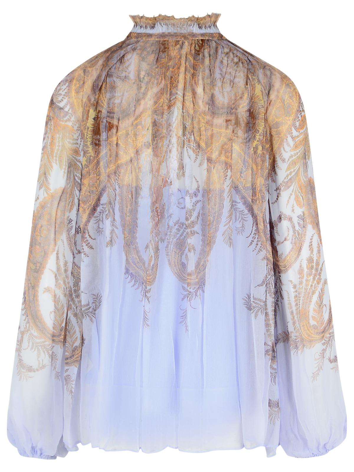 Zimmermann Lilac Viscose Blouse In Blue