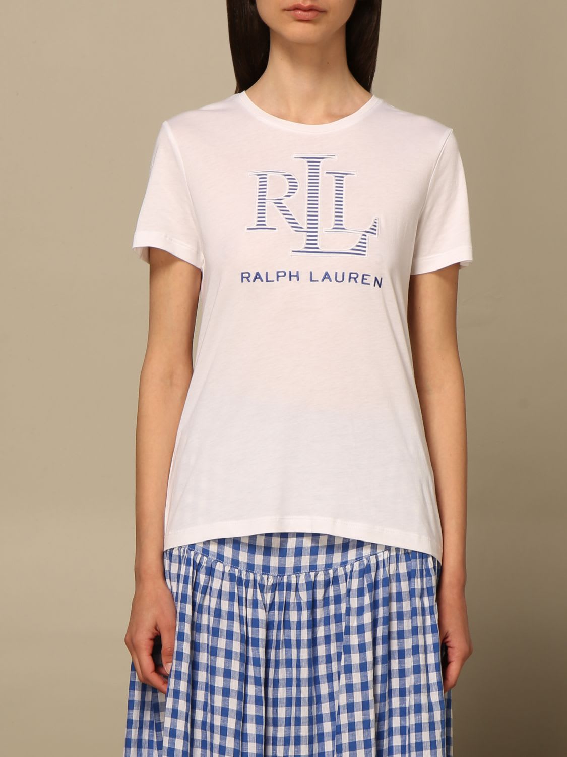 Lauren Ralph Lauren T-shirt Lauren Ralph Lauren T-shirt With Striped Logo