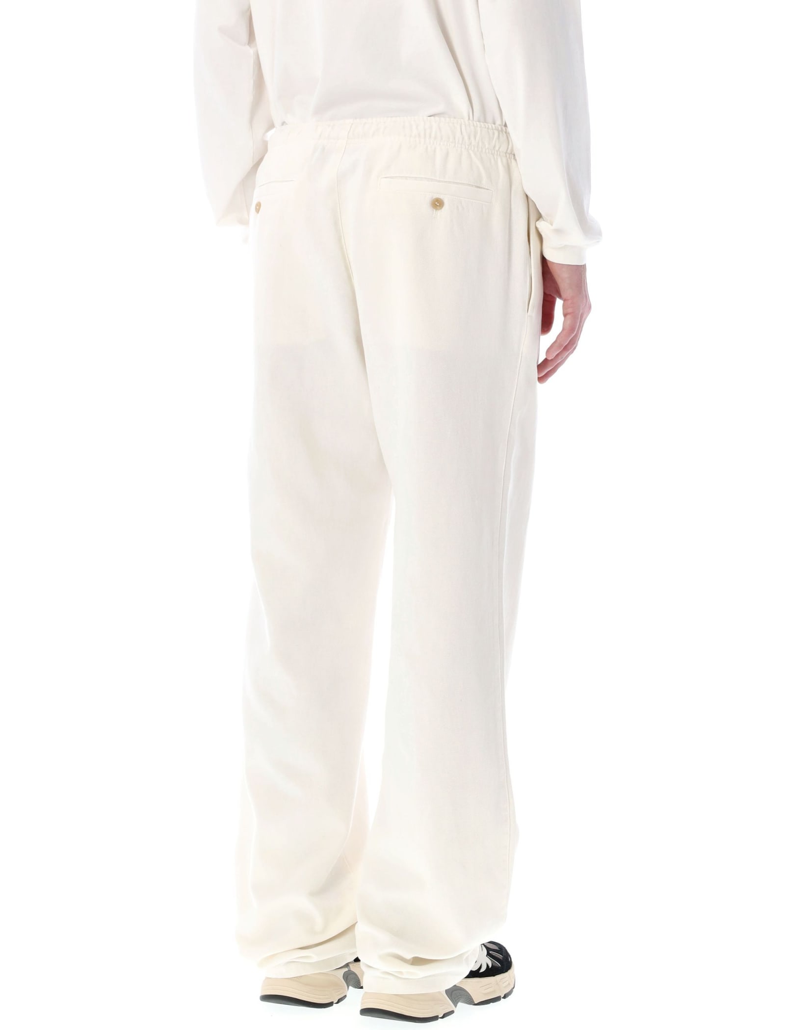 Shop Palm Angels Travel Chino Pants In White