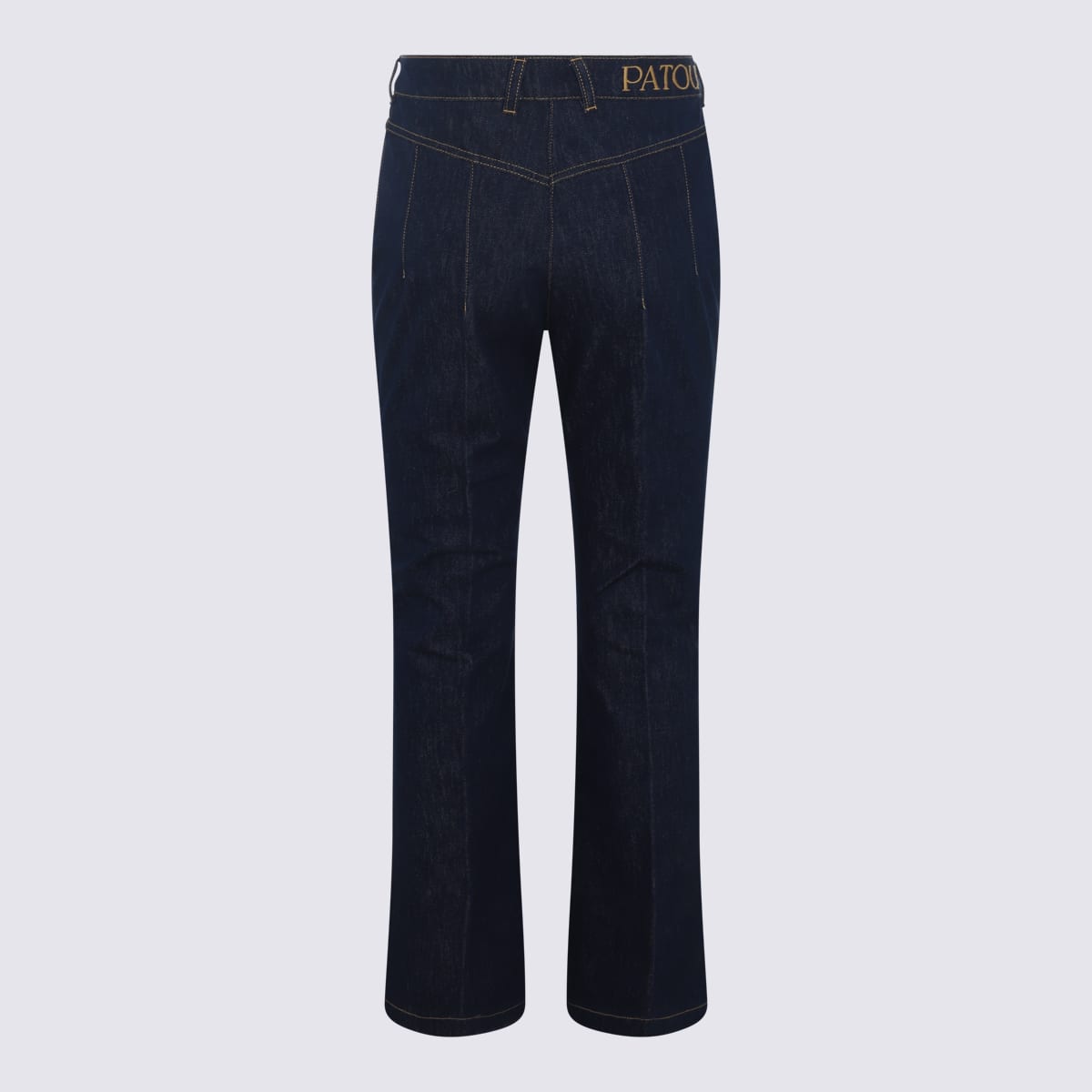 Patou Midnight Blue Cotton Blend Jeans In Rodeo Blue