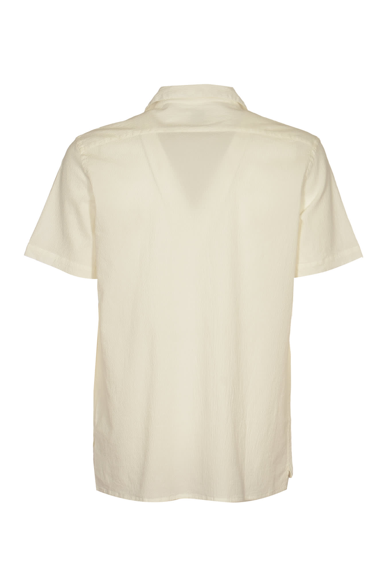 Shop Paul Smith Formal Plain Short-sleeved Shirt In Off White