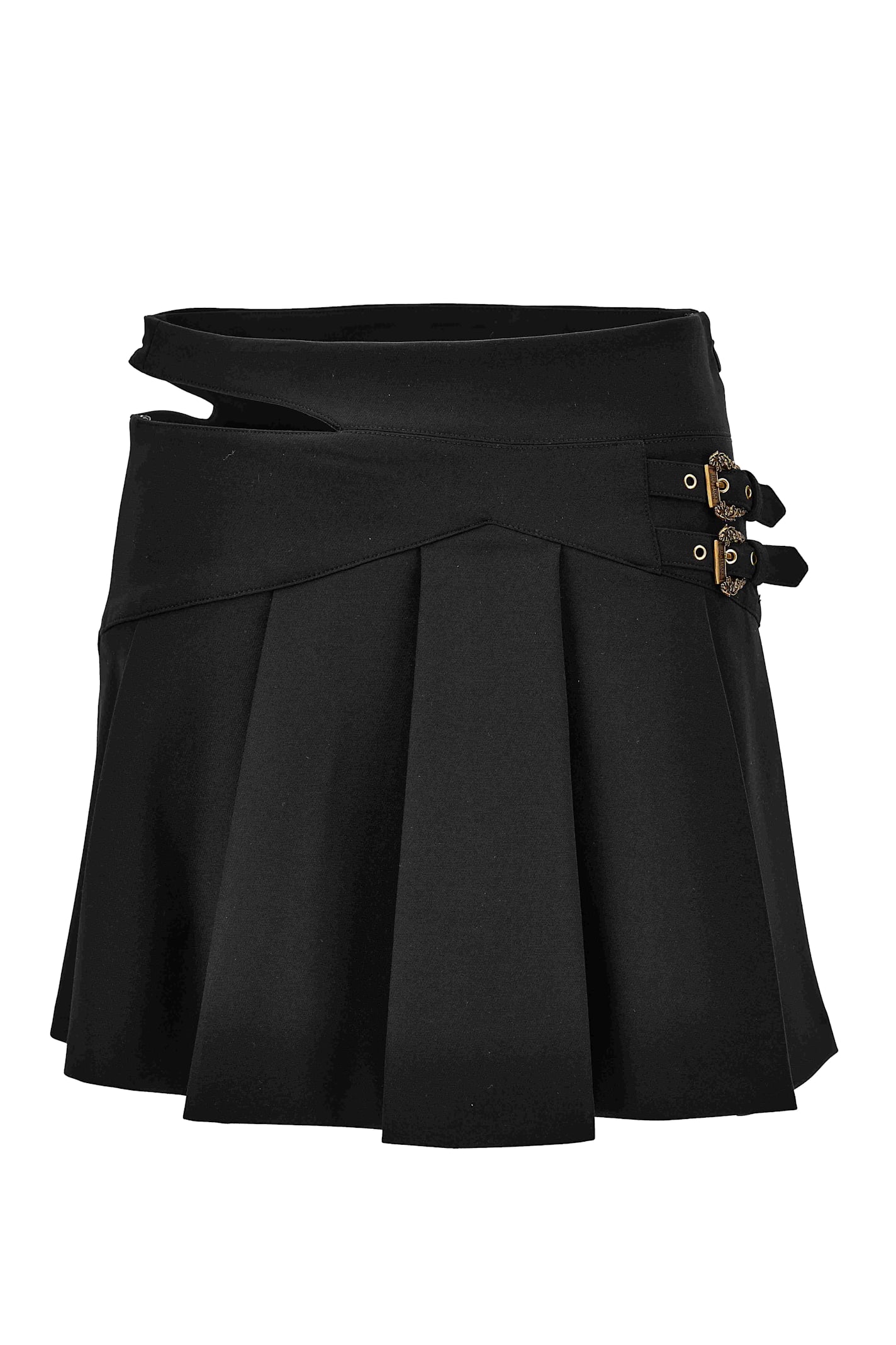 Versace Jeans Couture Mini-skirt With Cut-out In Blue