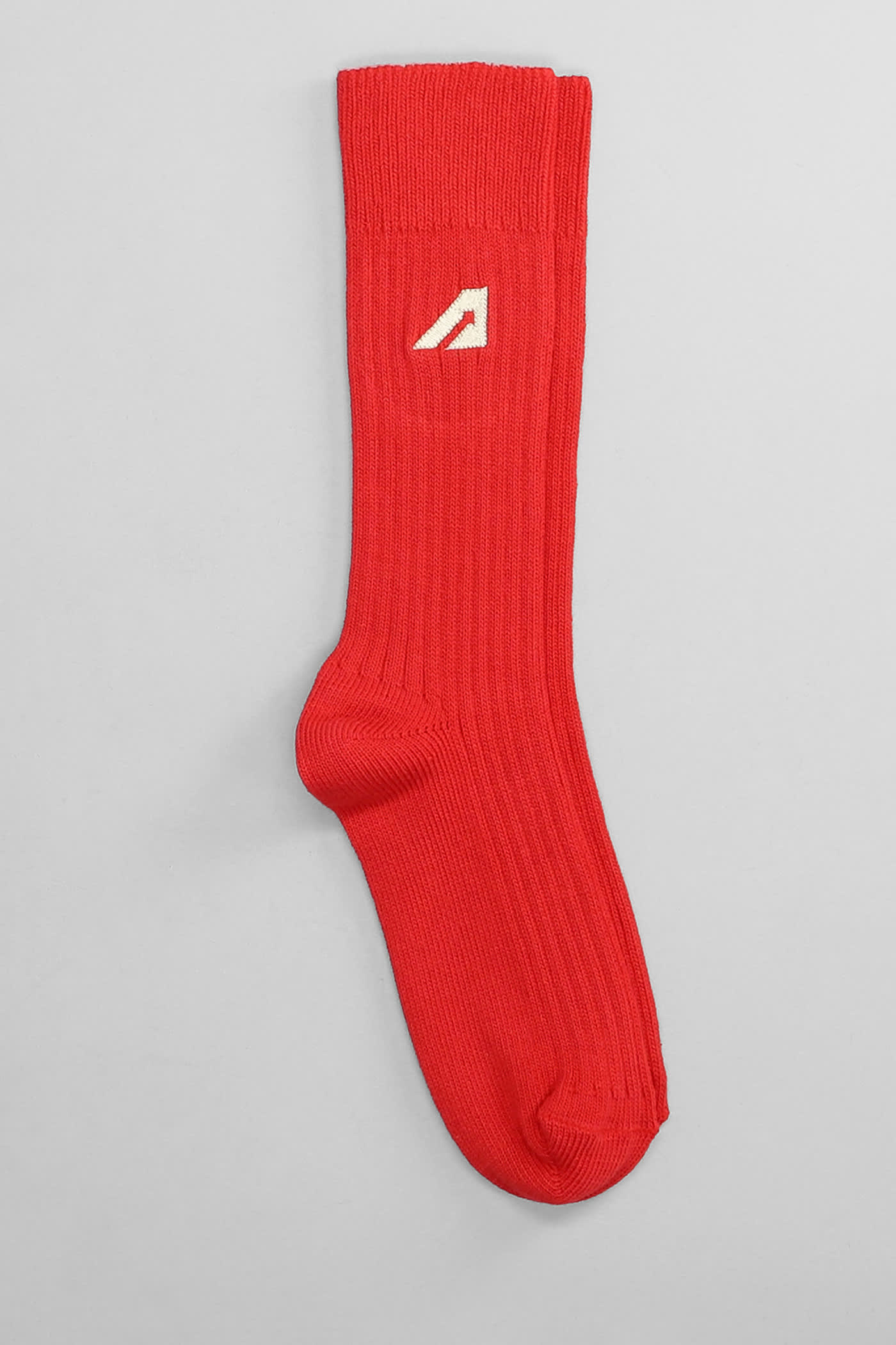 Socks In Red Cotton