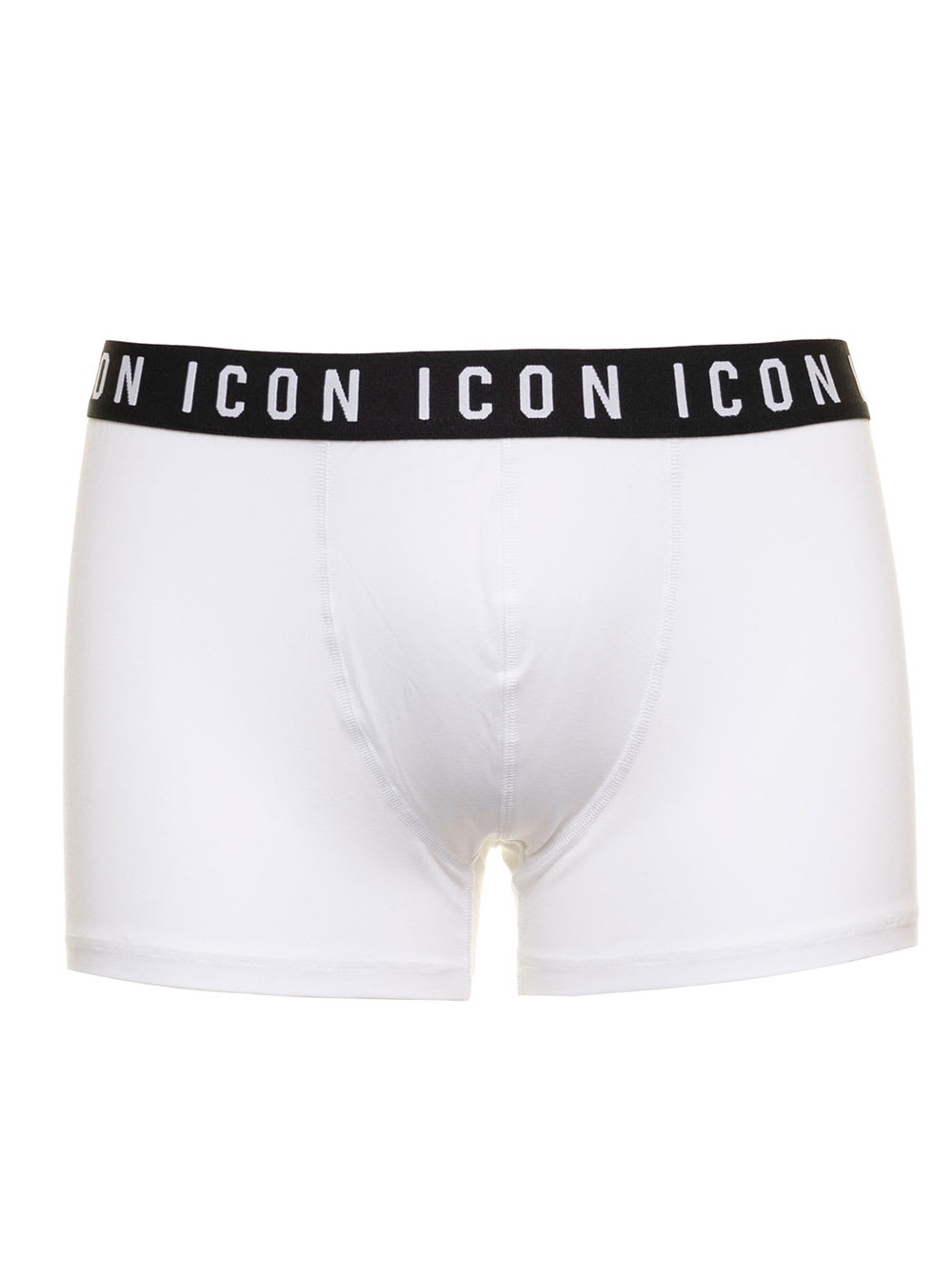 DSQUARED2 D-SQUARED2 MANS WHITE STRETCH COTTON BRIEFS WITH LOGO
