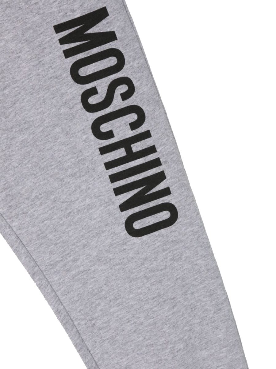 Shop Moschino Sweatpant Logo In Grey