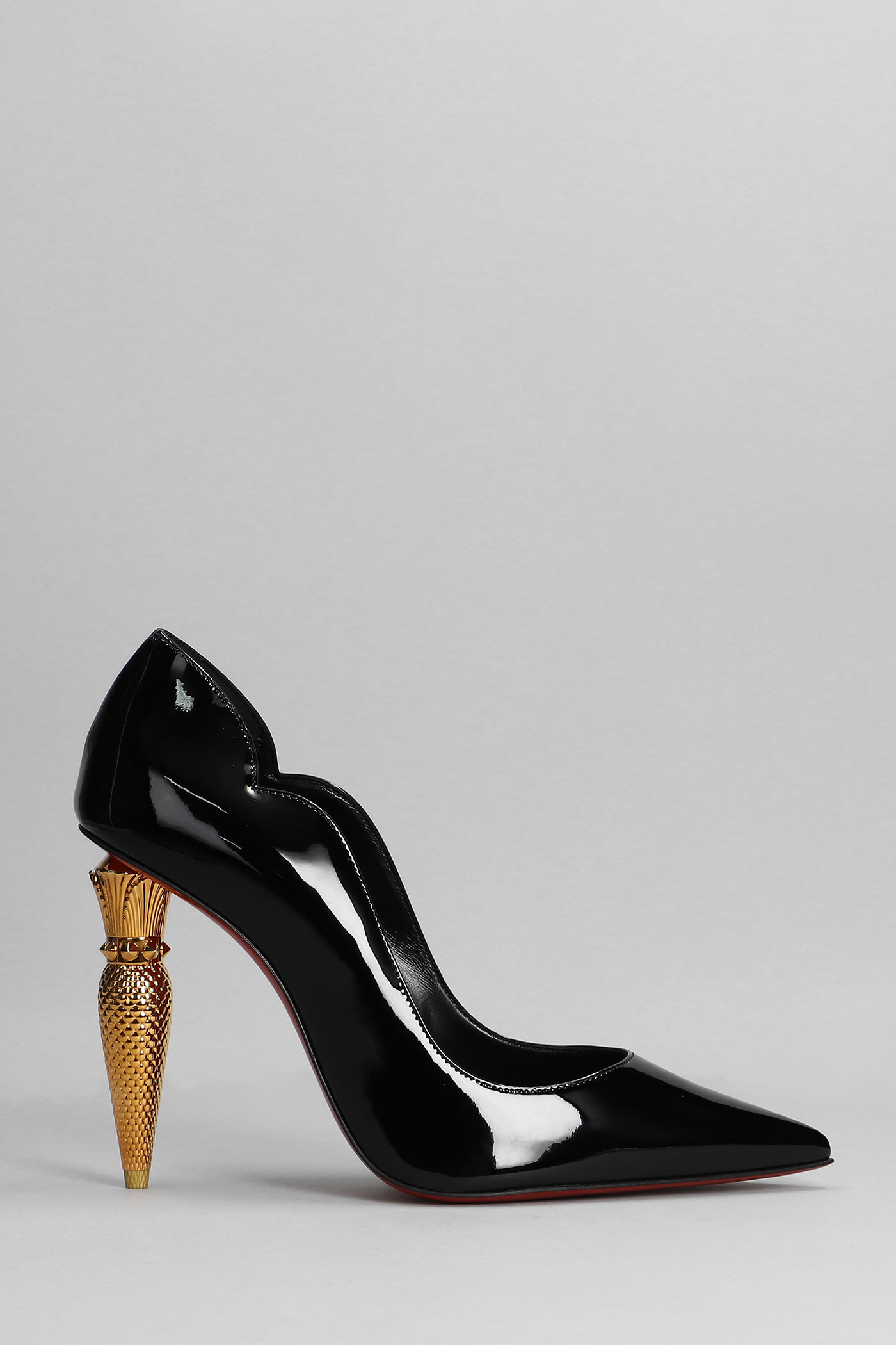 Christian Louboutin Lipchick 100 Pumps In Black Patent Leather