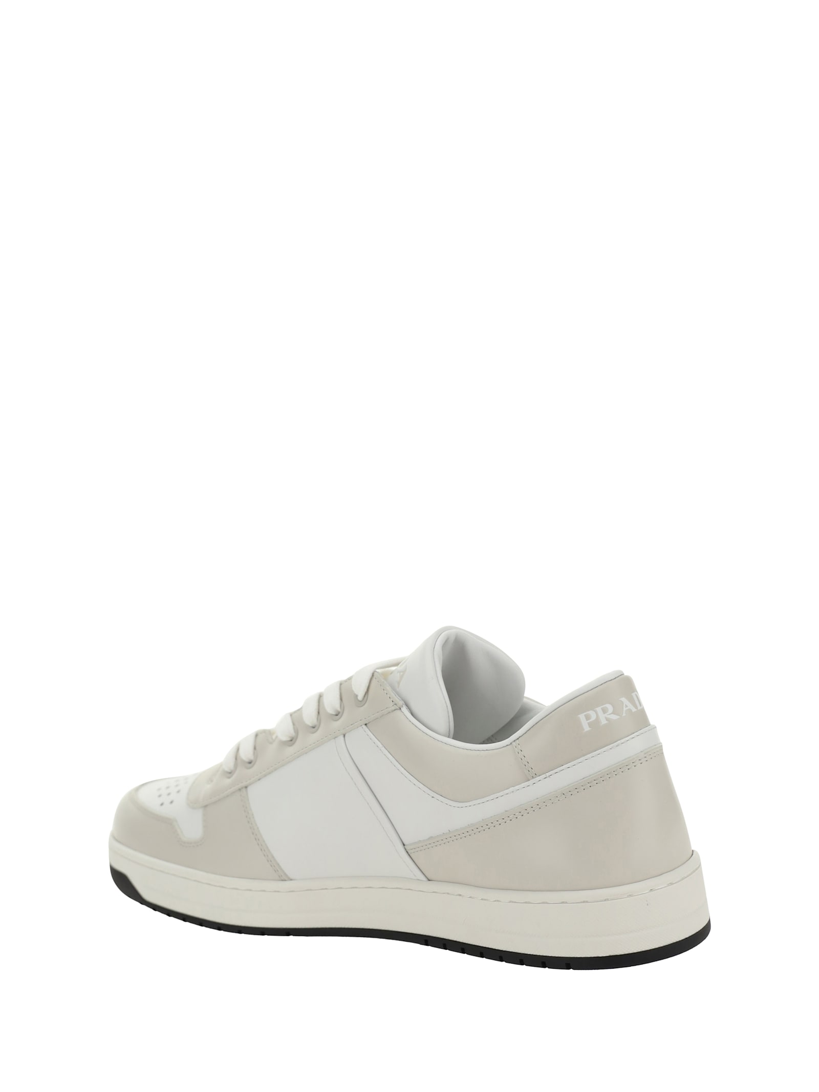 Shop Prada Sneakers In Bianco+polvere