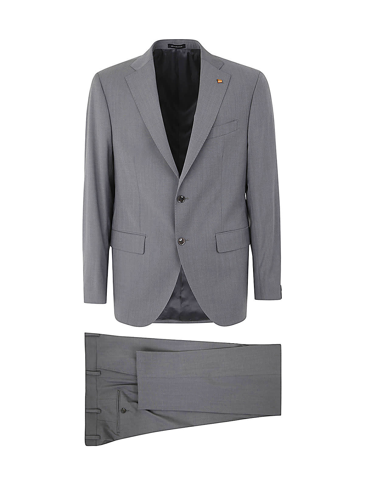 Shop Sartoria Latorre Suit With Two Buttons In Lead
