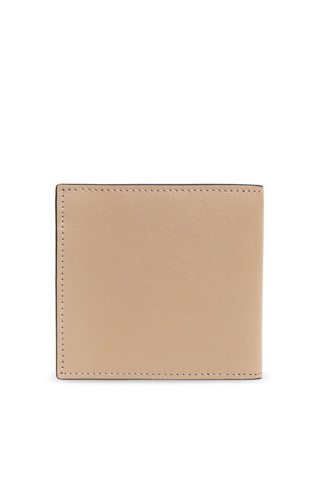 Shop Alexander Mcqueen Logo Billfold Wallet In Beige