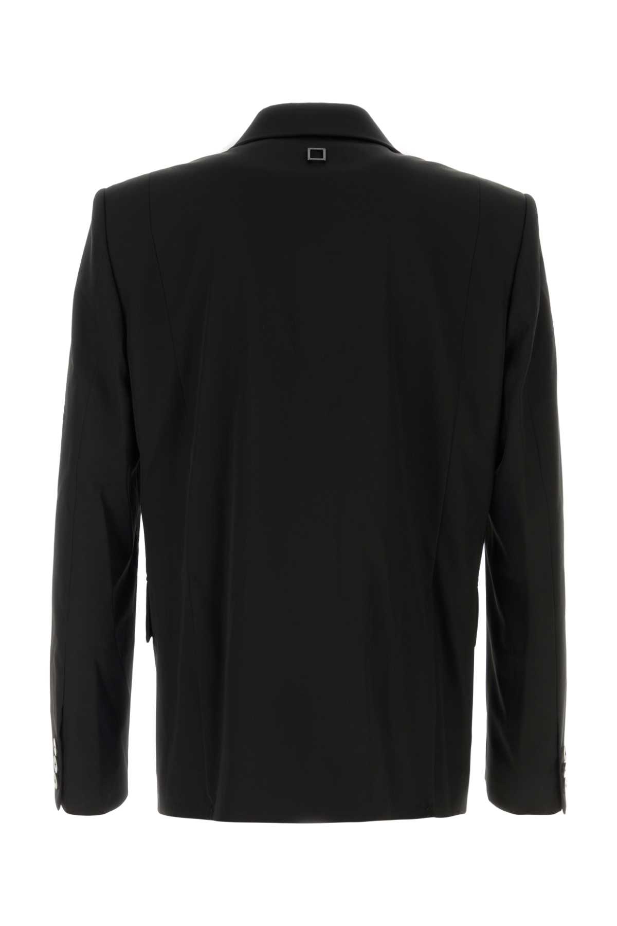 Wooyoungmi Single-breasted Blazer With Notch Lapel And Flap Pockets In Black