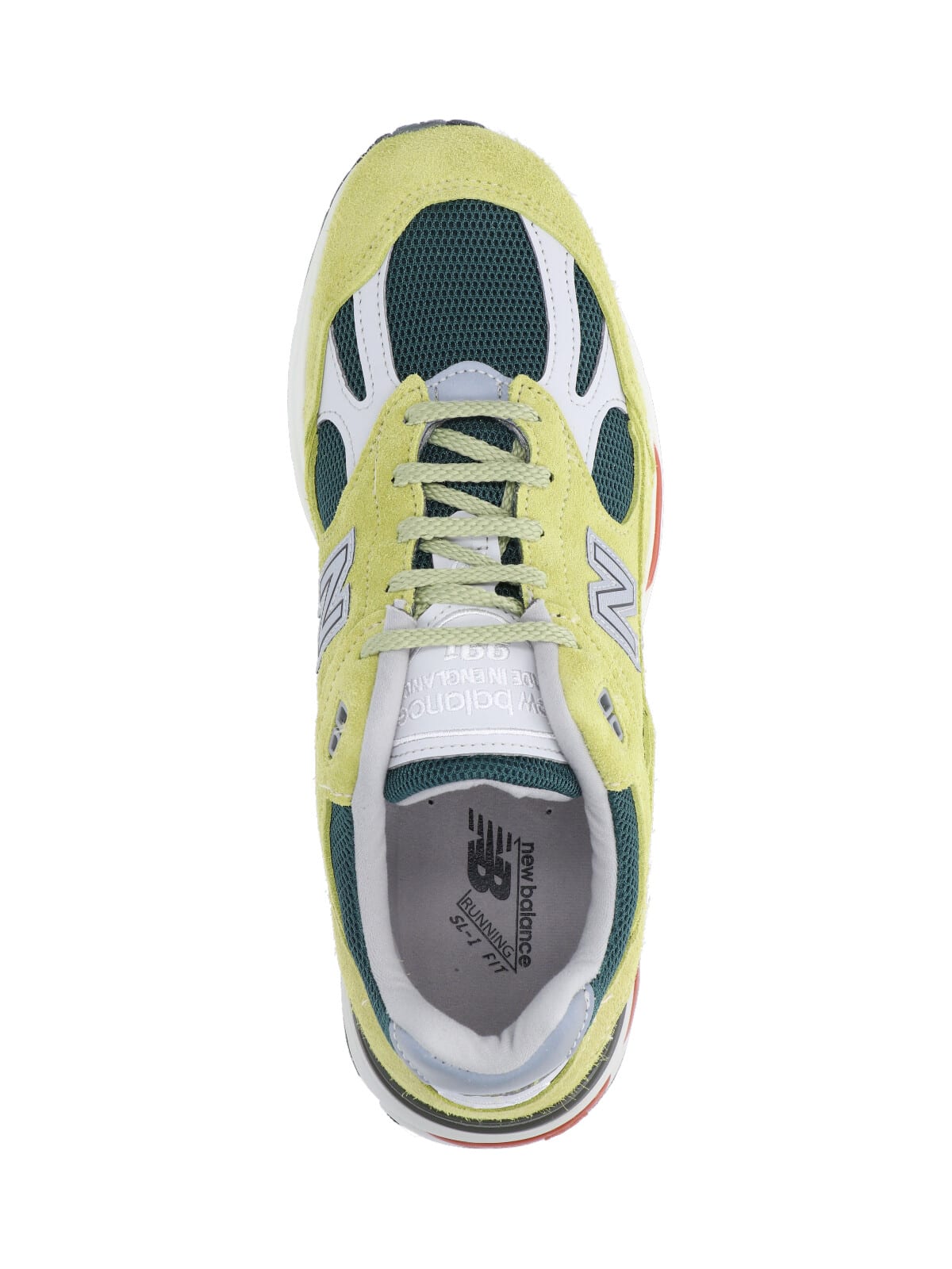 New Balance Made In Uk 991v2 Grape Sorbet Sneakers Beechnut In Green