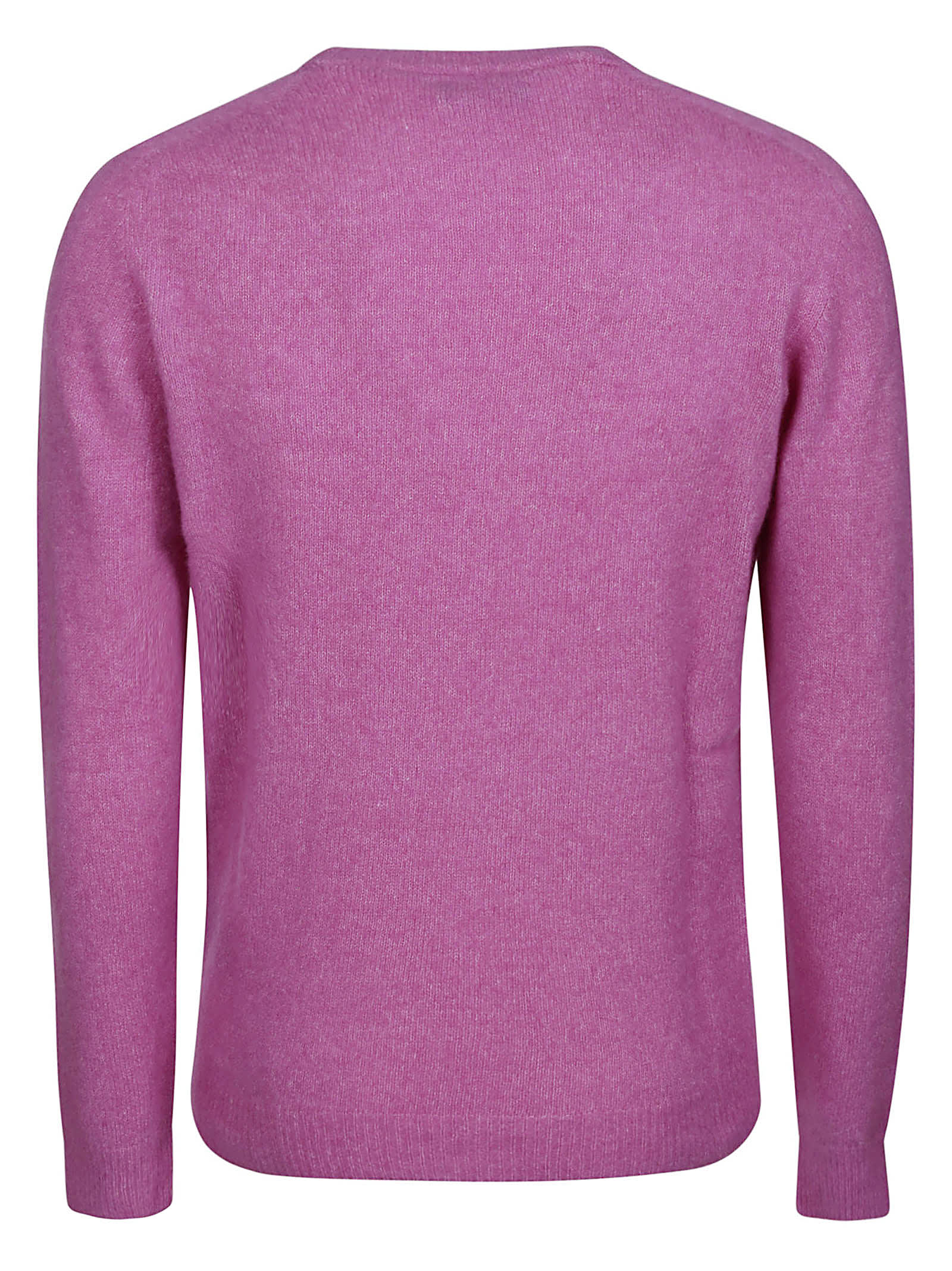 Shop Roberto Collina Knit Ls Roundneck In Ciclamino