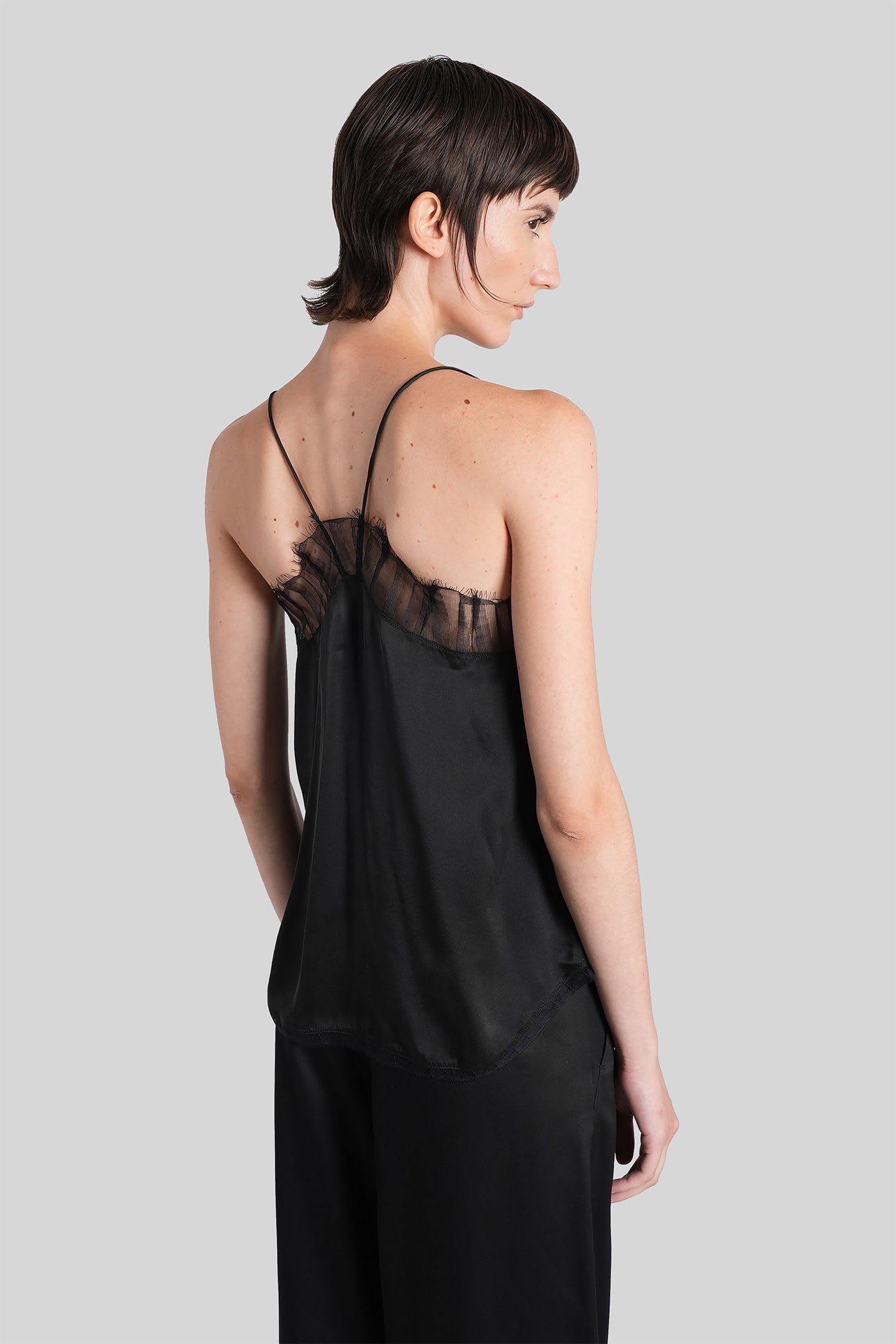Iro Berwyn Top In Grey In Black