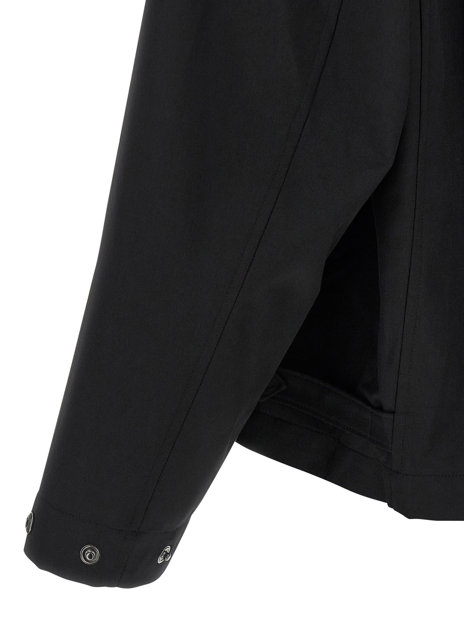 Y-3 Ref W Blouson Polyester And Wool Jacket In Black