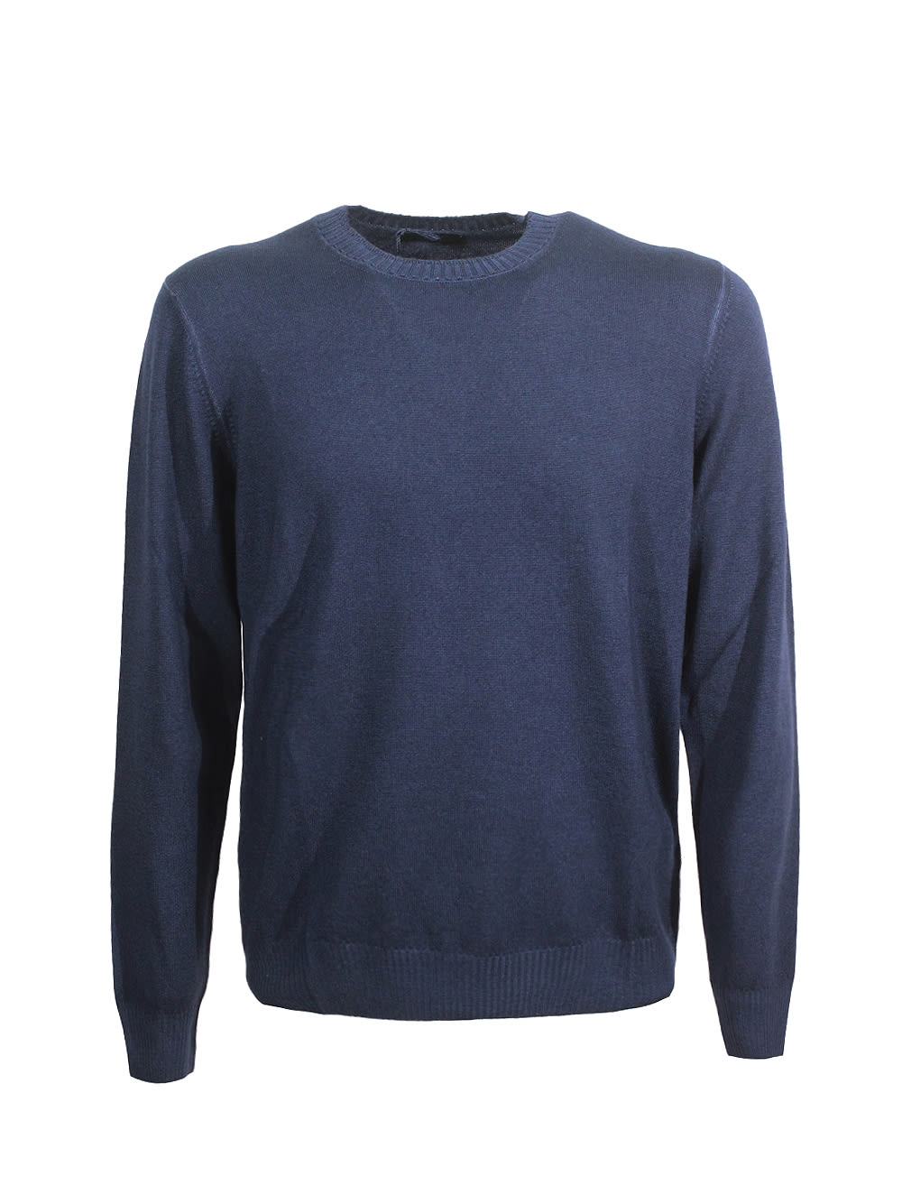 Shop Fay Crew-neck Sweater  In Blue