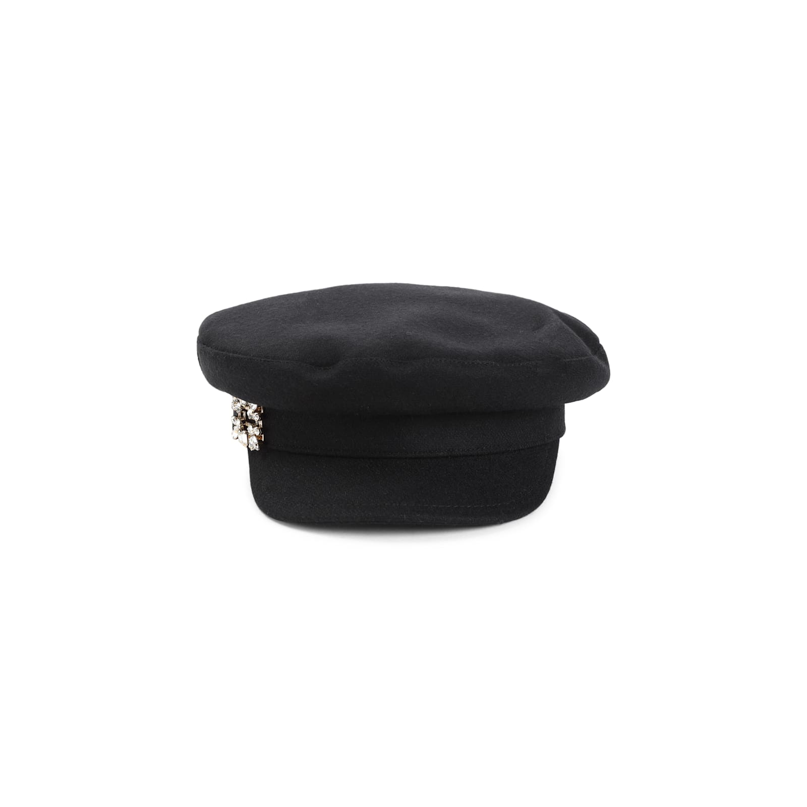 Roger Vivier Broche Sailor Hat In Black