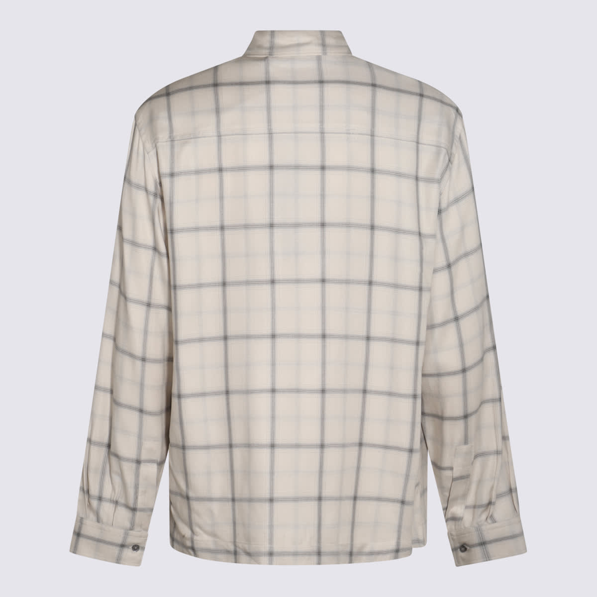 Shop Palm Angels Multicolour Check Shirt In White