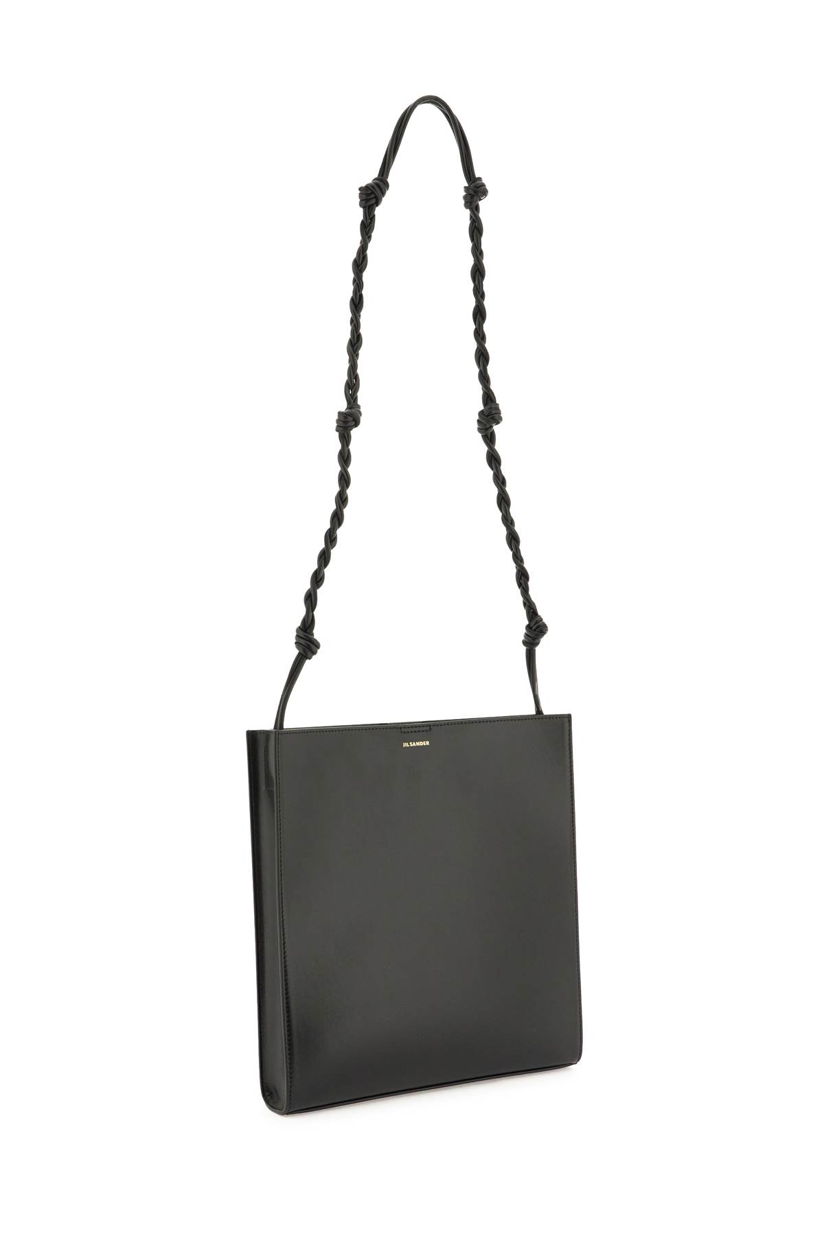 Shop Jil Sander Tangle Medium Shoulder Bag In Black (black)