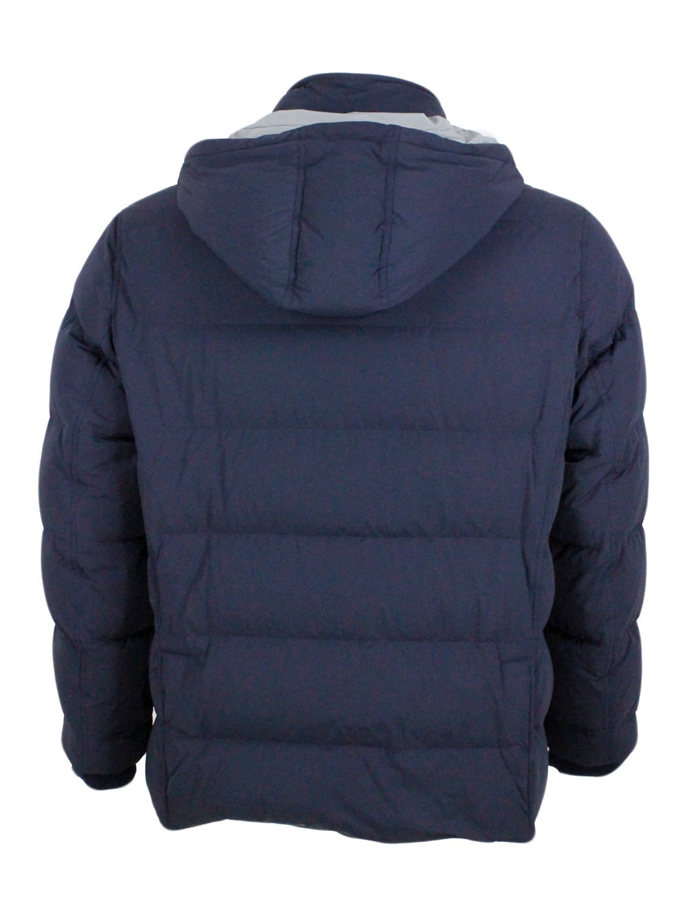 Shop Brunello Cucinelli Down Jacket In Blue