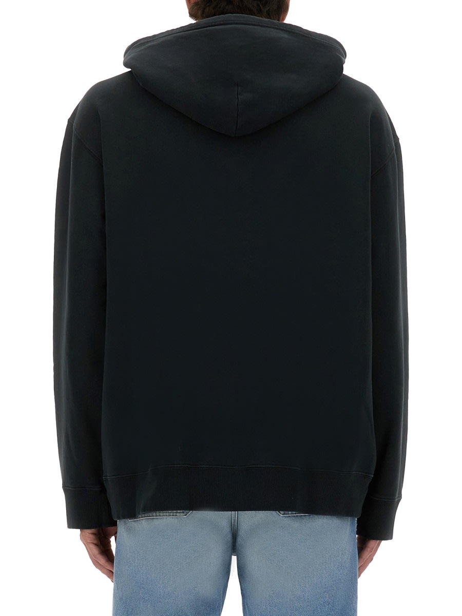 Mm6 Maison Margiela Drawstring Hood Kangaroo Pocket Ribbed Cuffs