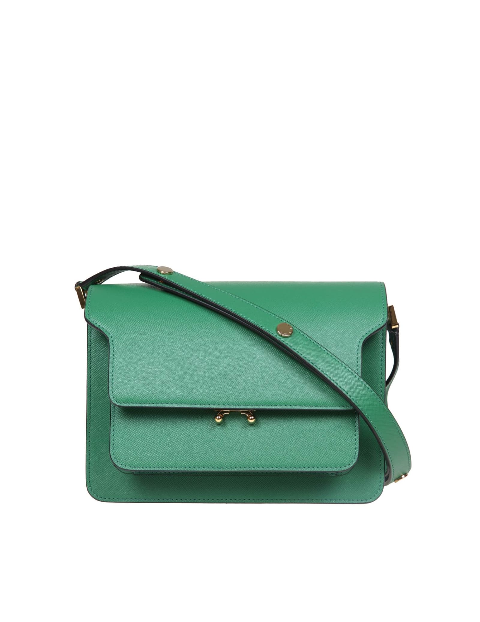 Marni Small Trunk Bag In Leather