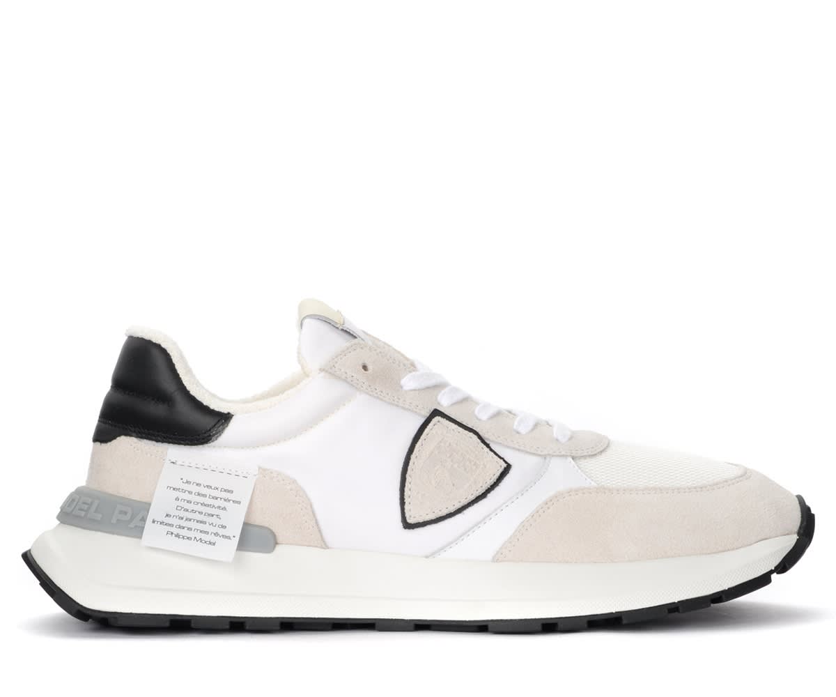 Low Sneaker Philippe Model Antibes White And Beige