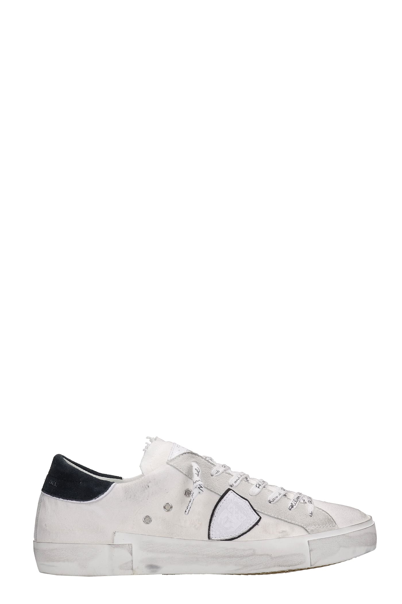 Philippe Model Prsx Sneakers In White Canvas