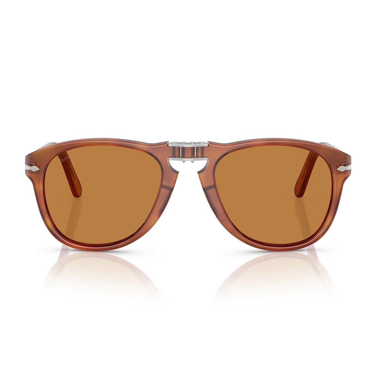 Persol Po0714sm Steve Mcqueen 96/73 Terra Di Siena Sunglasses In Orange