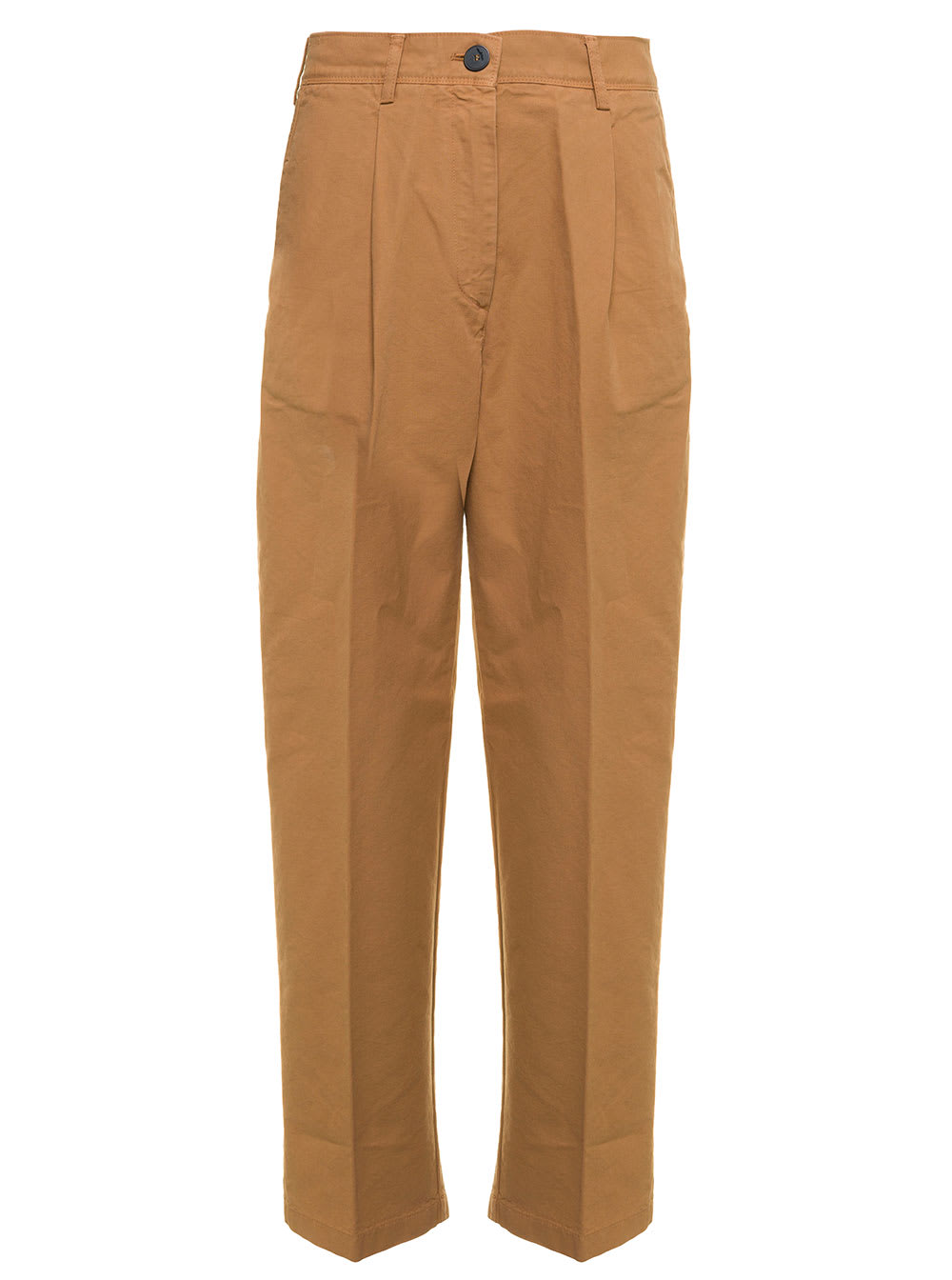 Forte Forte Forte-forte Womens Camel-colored Cotton Trousers