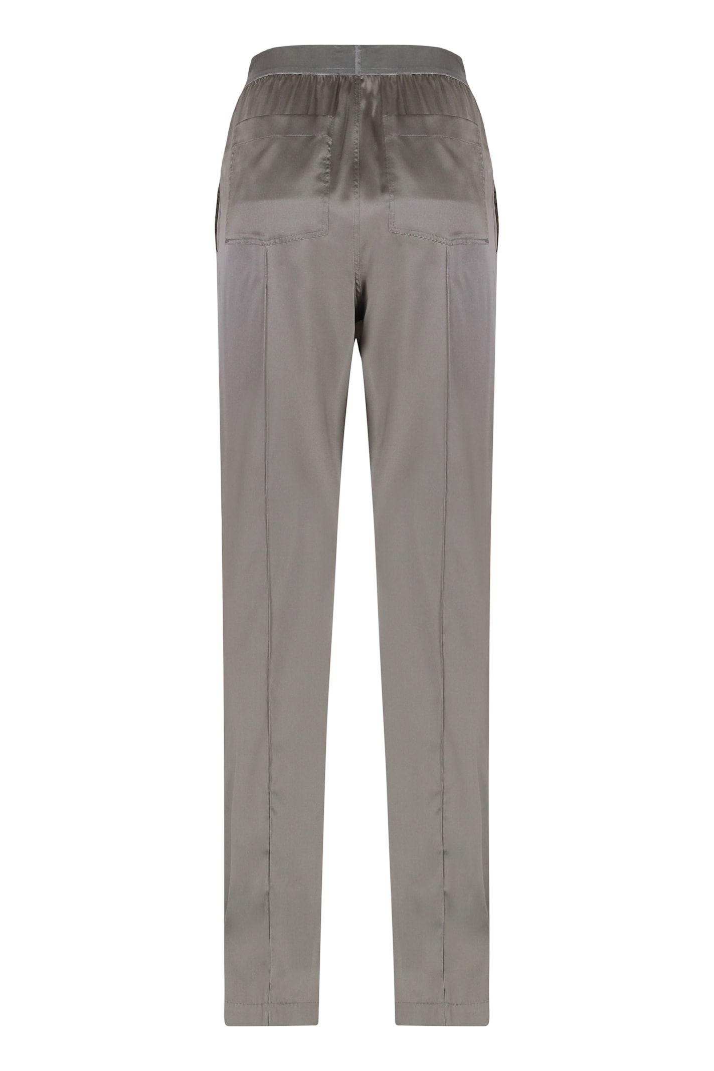 Tom Ford Silk Satin Pijama Pant In Gray