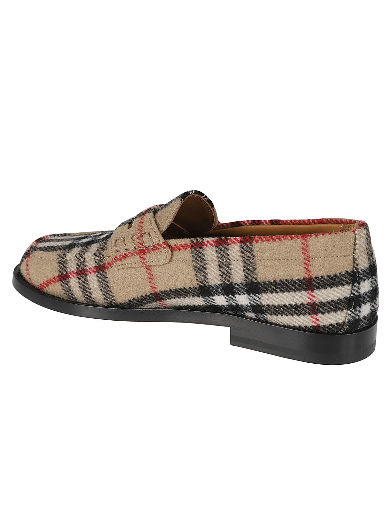 Shop Burberry Hackney Loafers In Archive Beige