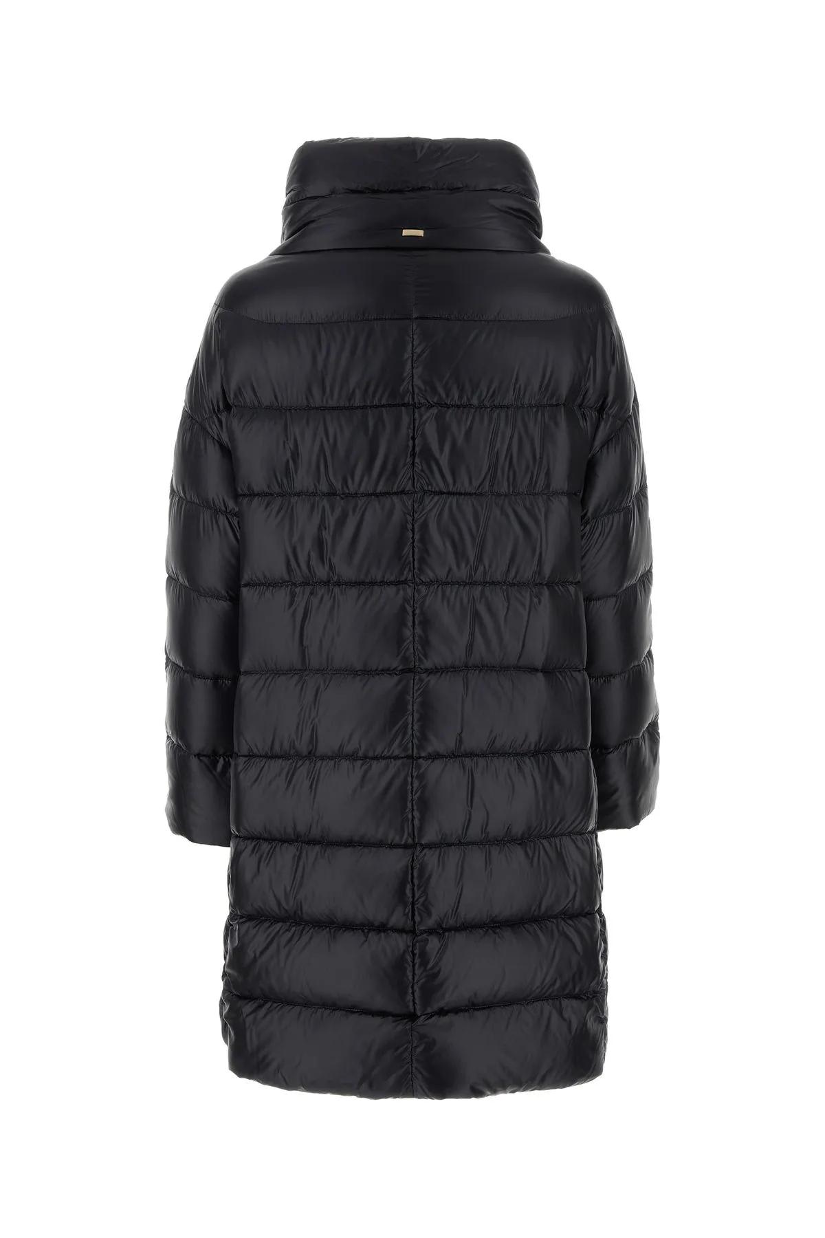 Shop Herno Black Nylon Matilde Down Jacket