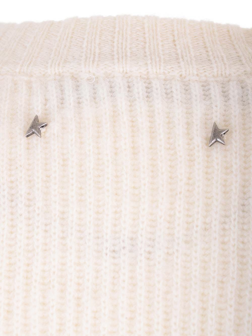 Shop Golden Goose Crewneck Sweater In White