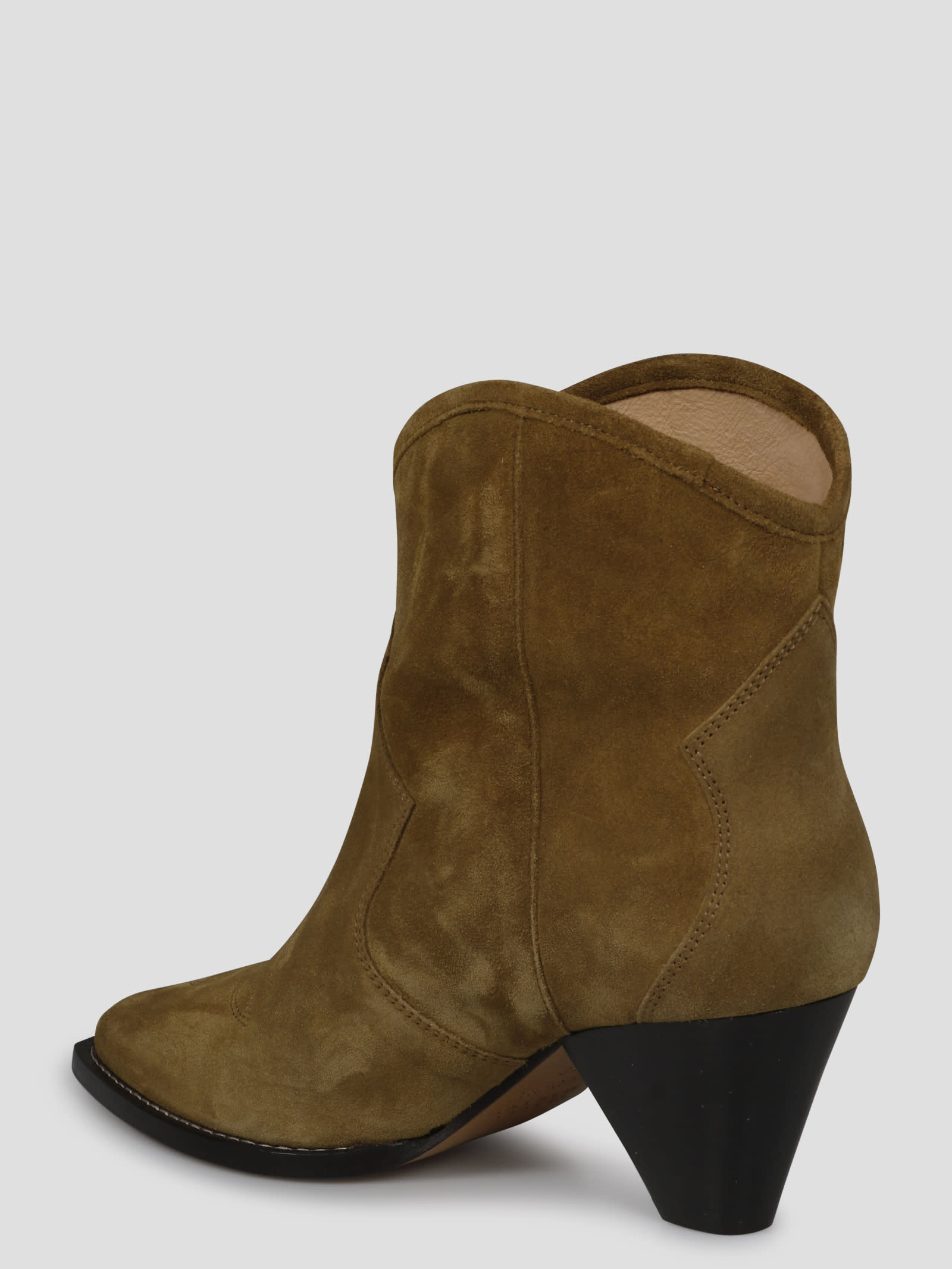 Shop Marant Etoile Darizo Ankle Boot In Grigio