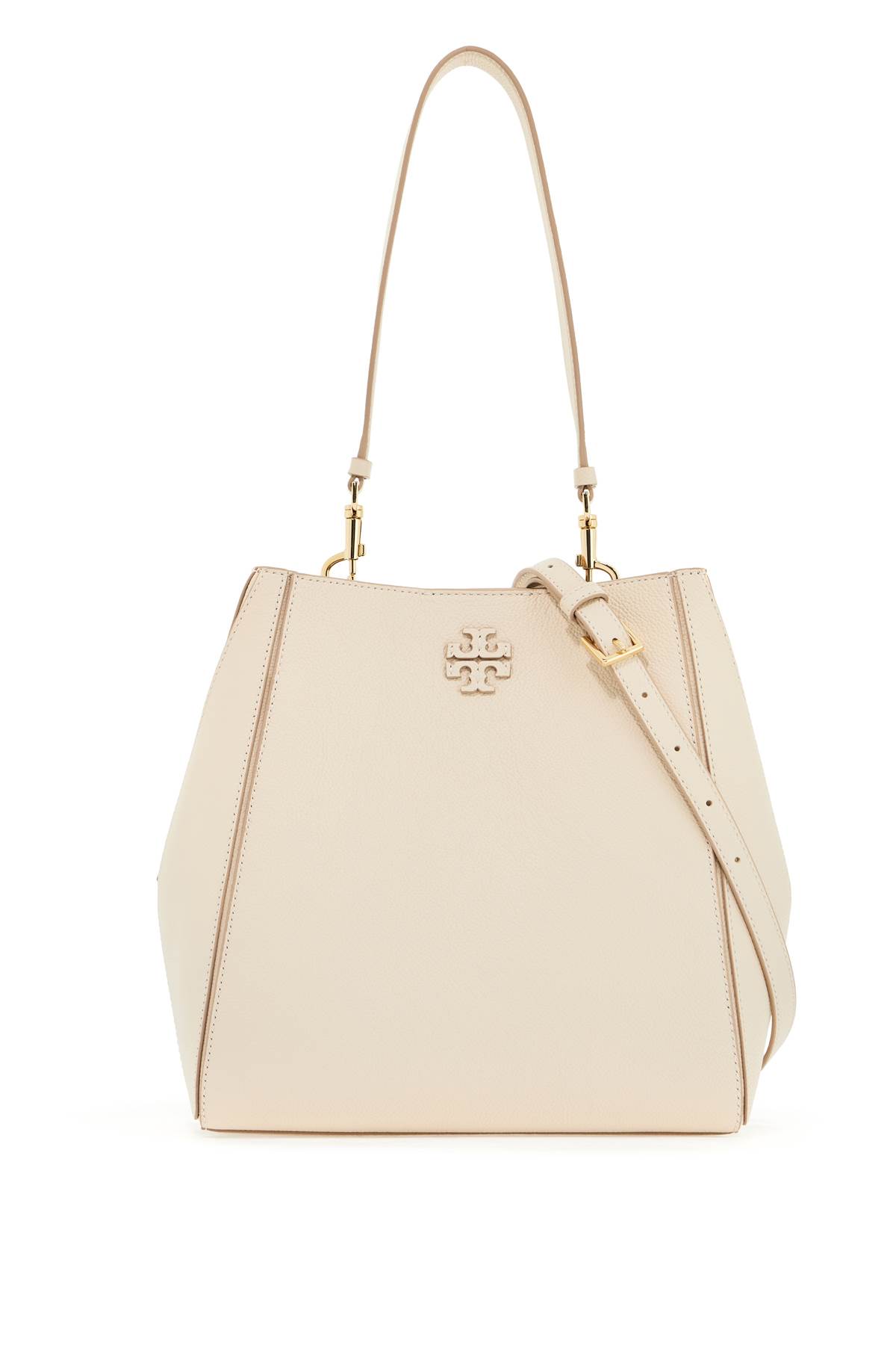 Shop Tory Burch Mcgraw Bucket Bag In Brie