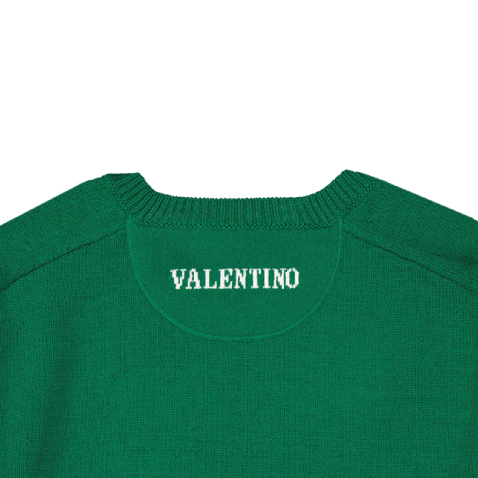 Shop Valentino Cashmere Sweater In Green