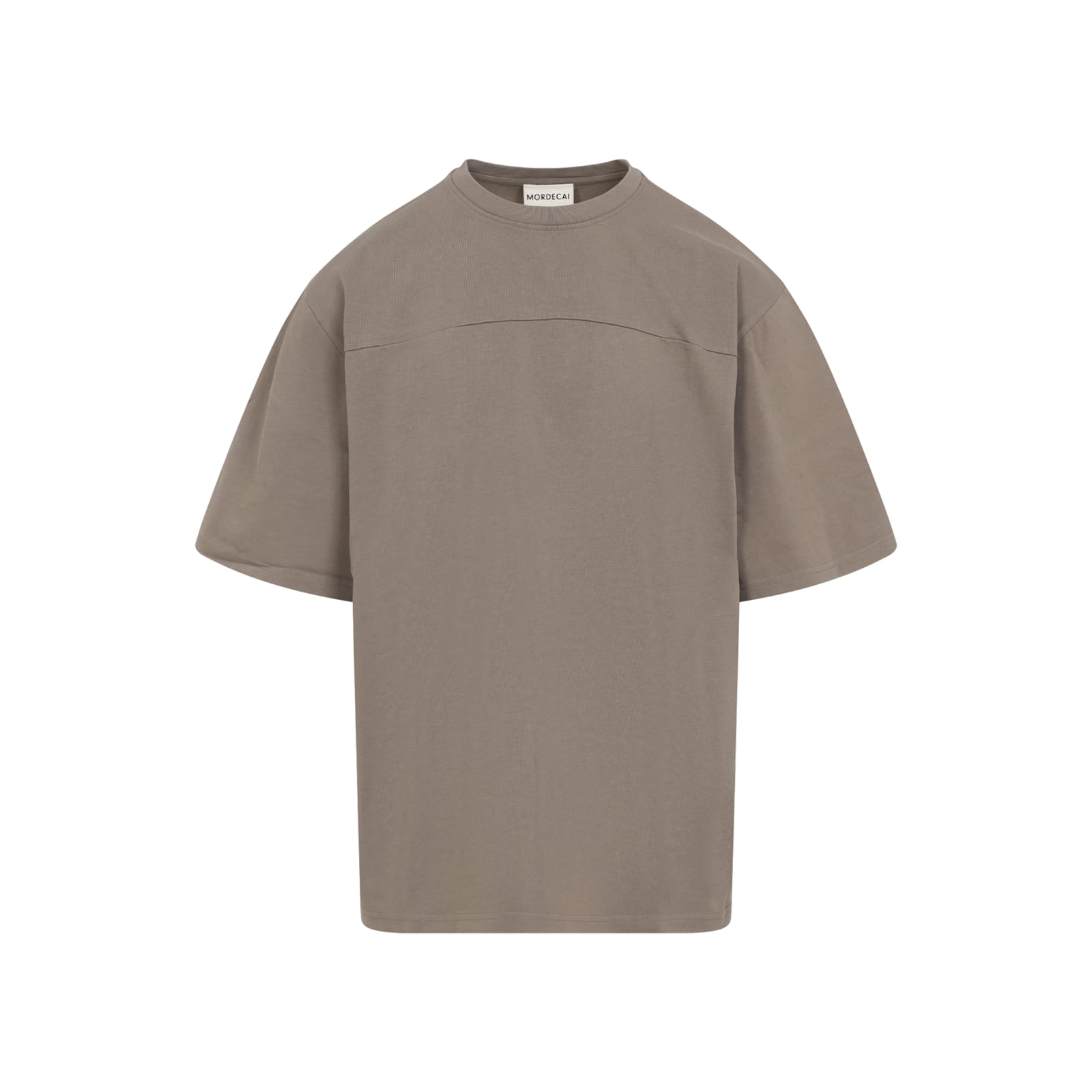 Mordecai Mud Brown Cotton Classic Fit T-shirt In Brown