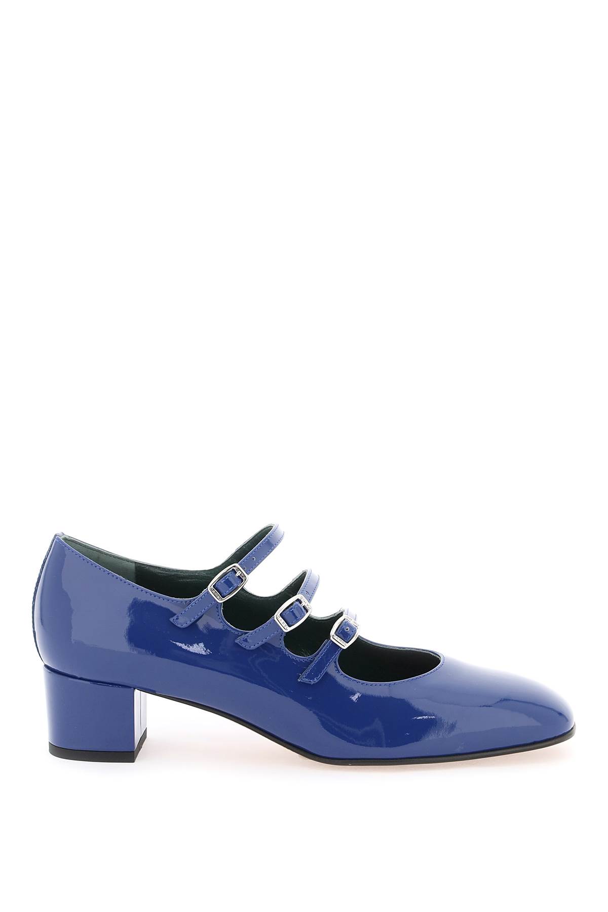 Shop Carel Patent Leather Kina Mary Jane In Bleu (blue)