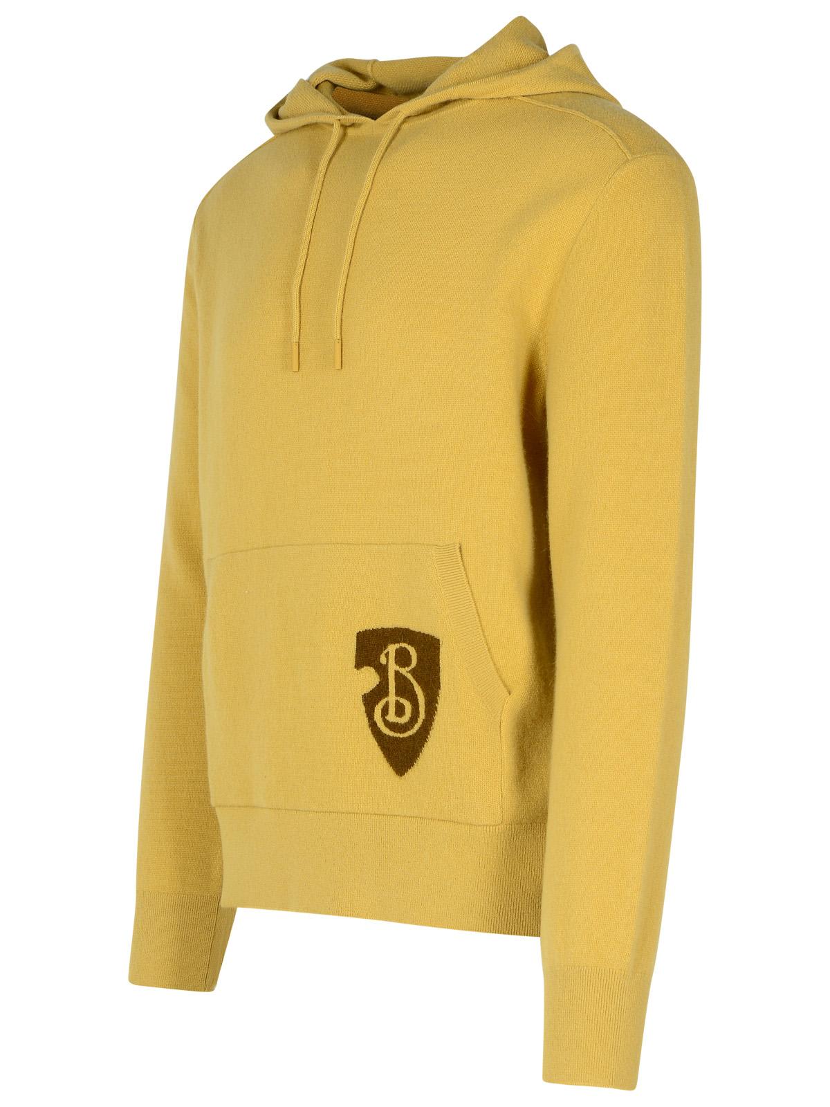 Shop Burberry Beige Wool Blend Sweatshirt