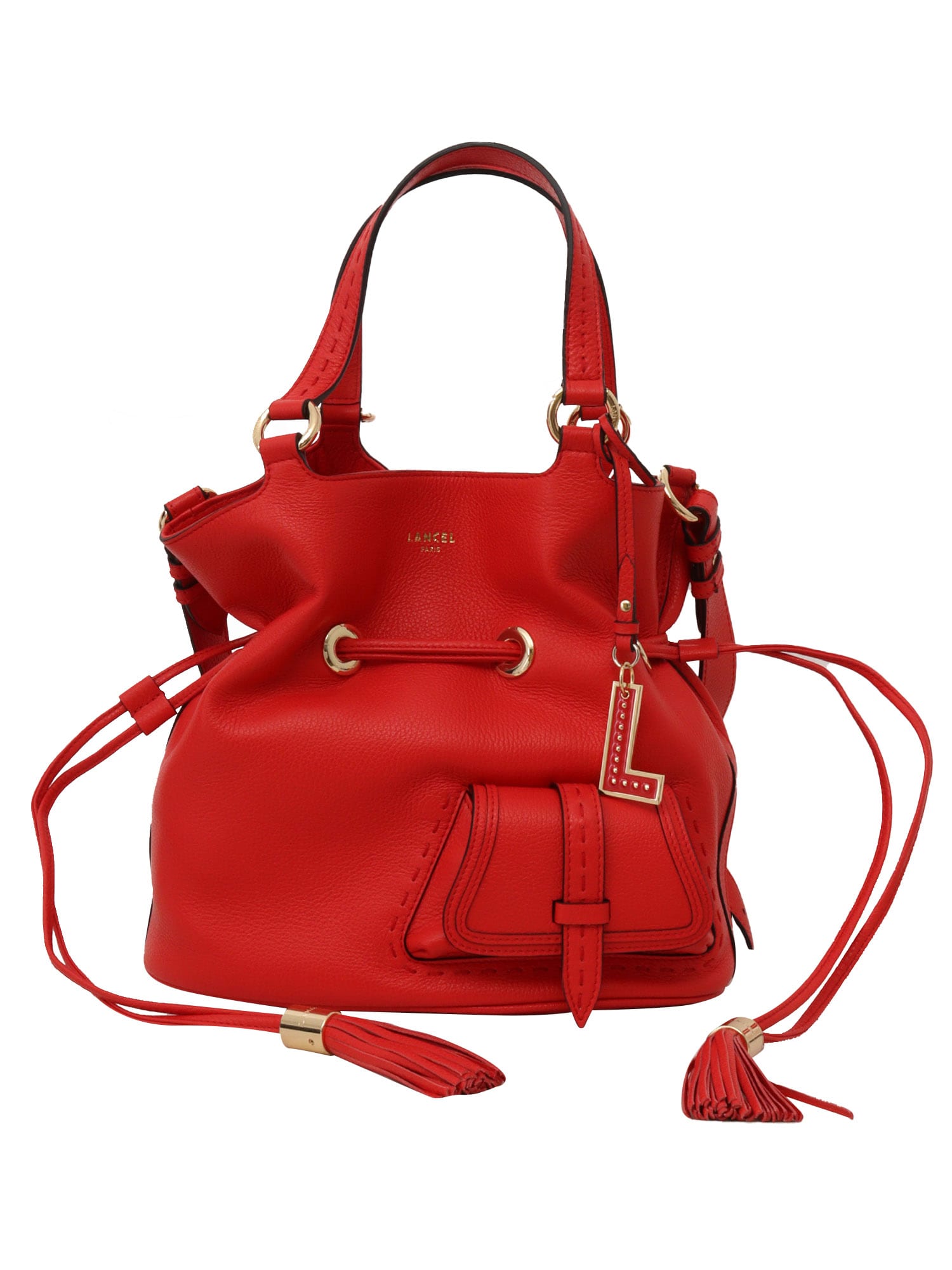 Shop Lancel Seau Bag M In Red