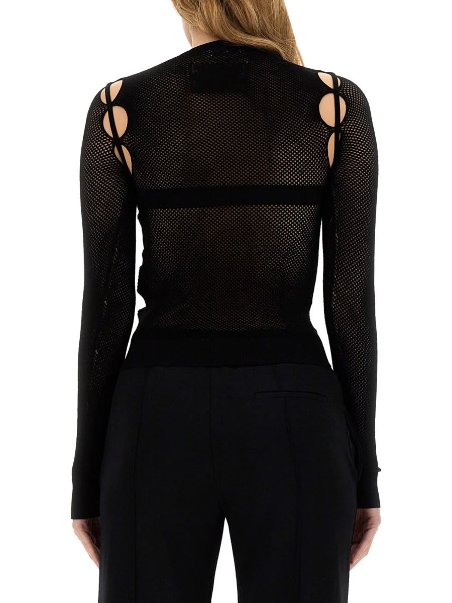 Shop Off-white Top A Net In Black