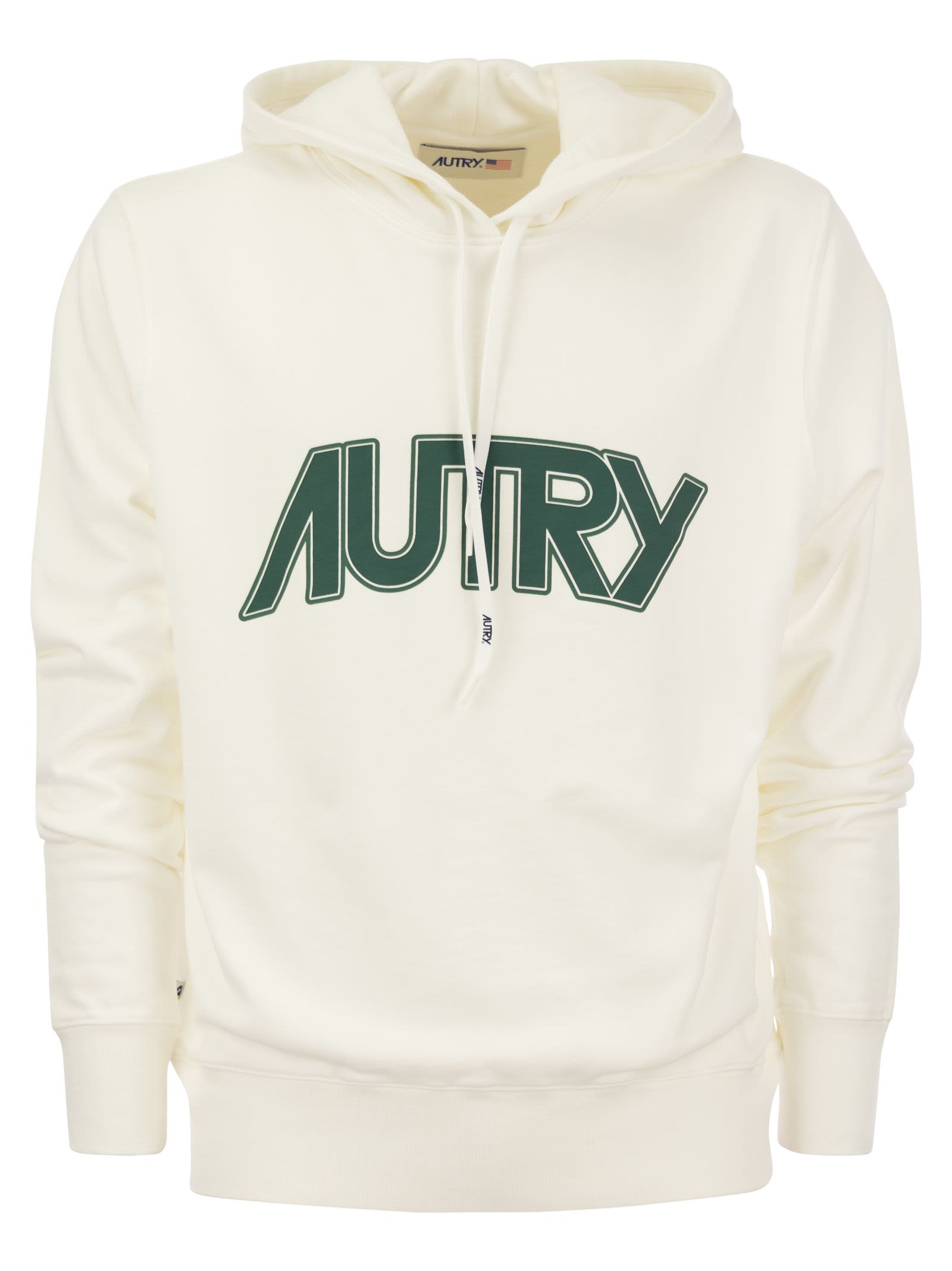 Shop Autry Hoodie With Logo In White