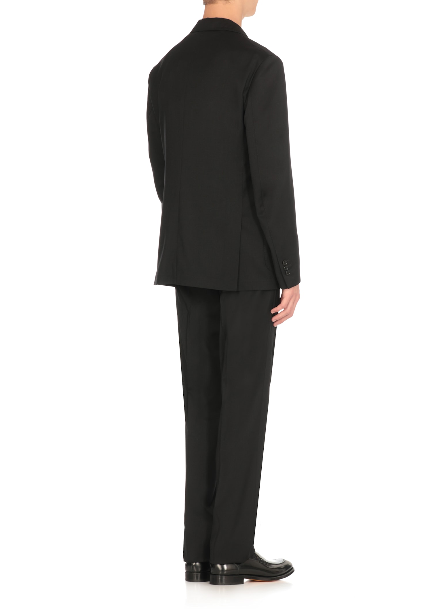 Lardini Virgin Wool Suit In Gray