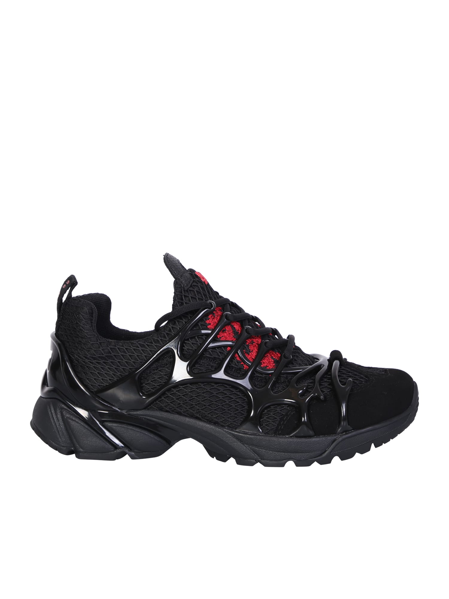 Panelled-design Low-top Sneakers