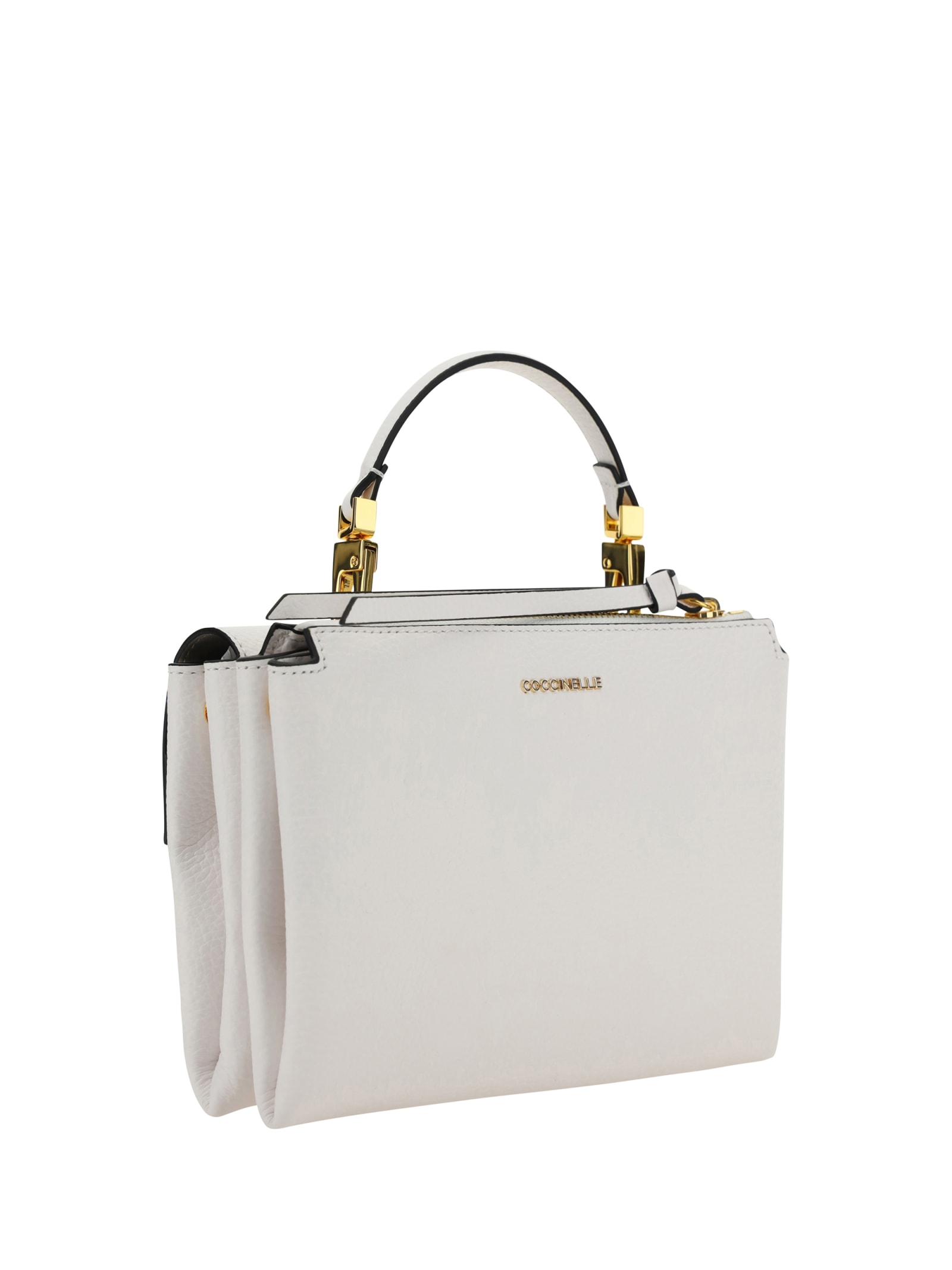 Shop Coccinelle Arlettis Handbag In Brillant White